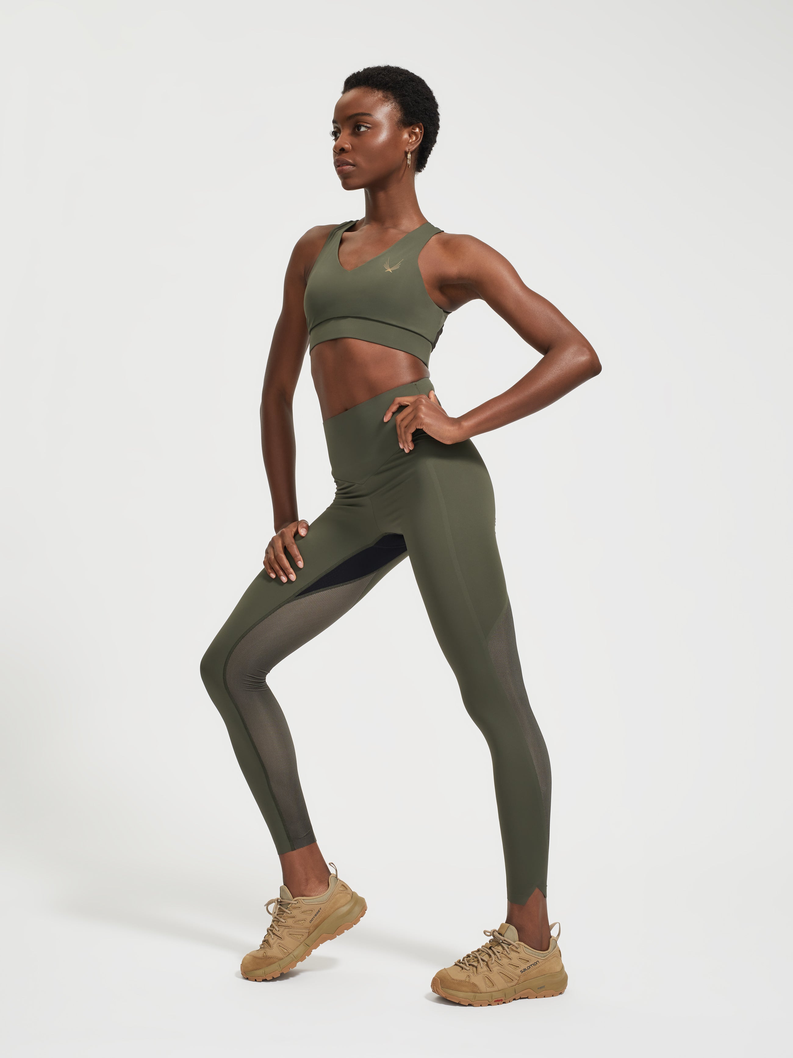 Lucas Hugh Stealth Leggings compressivi verde oliva