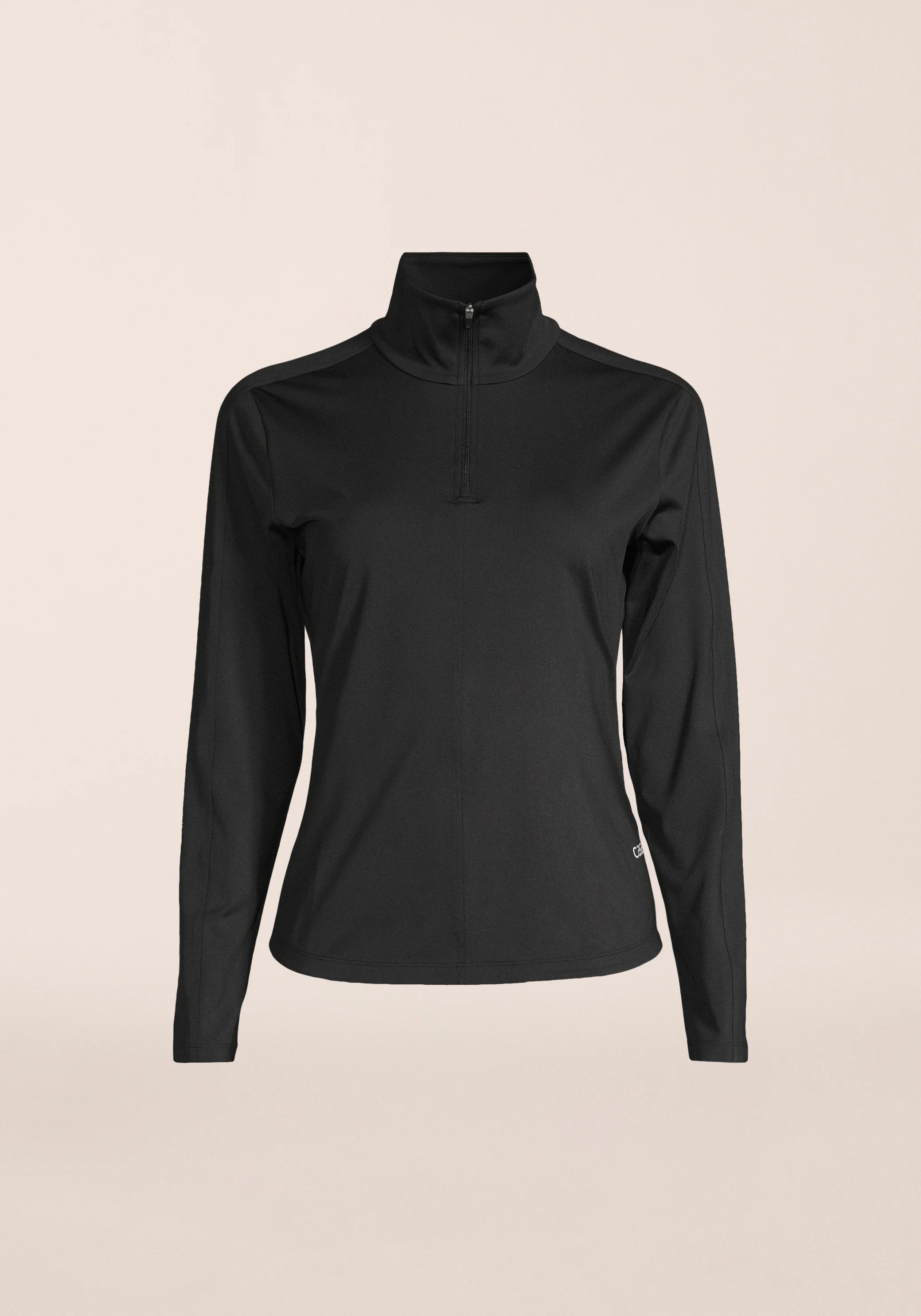 Casall Serene Half Zip Long Sleeve maglia nera
