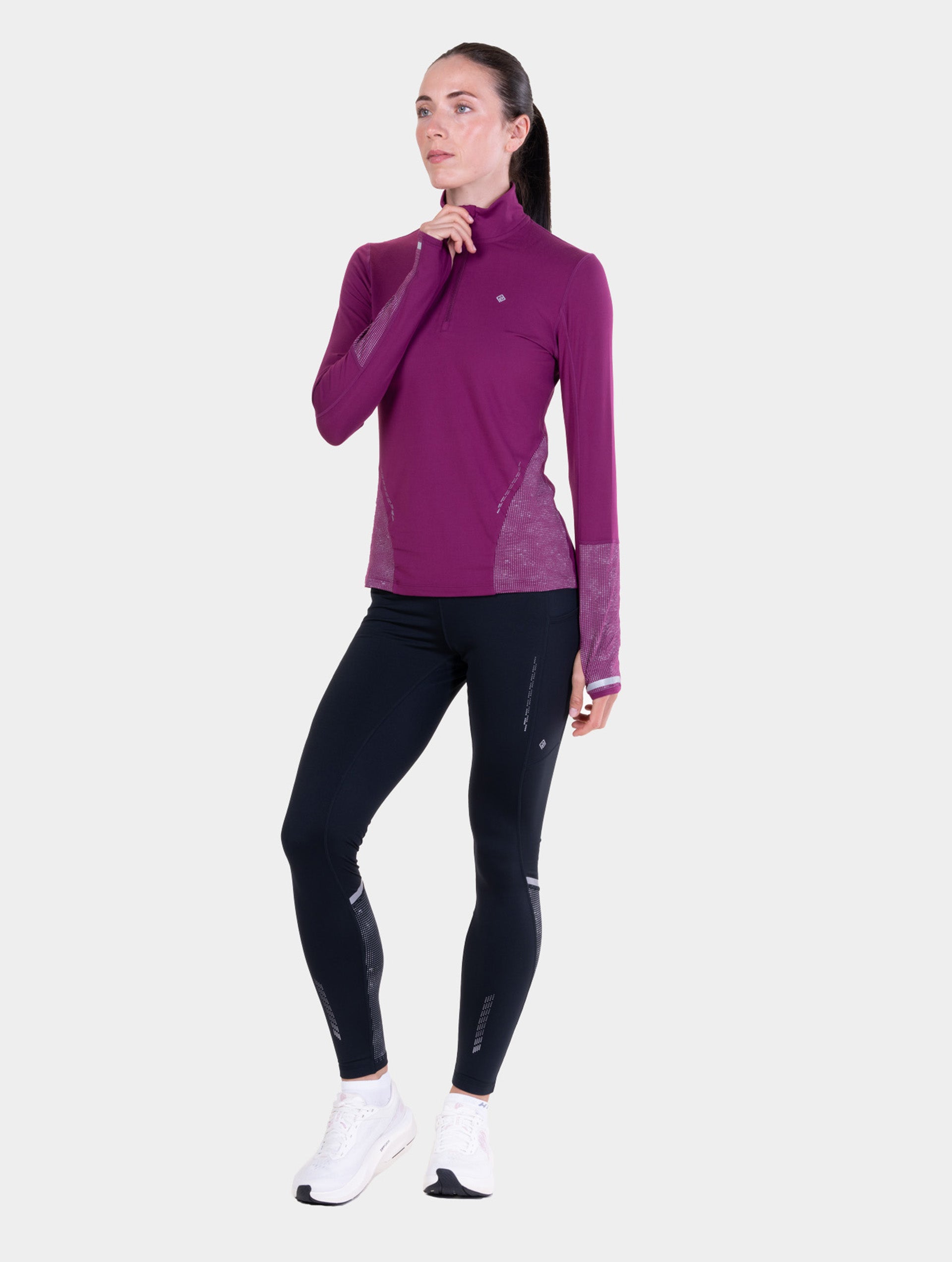 Ronhill Tech Reflect maglia running Blackcurrant manica lunga