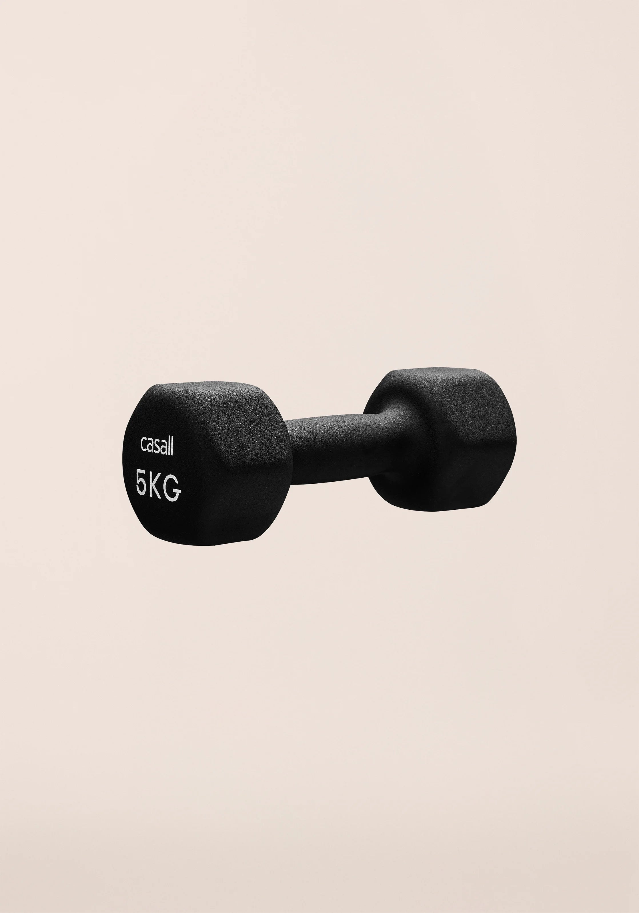 Casall Classic Dumbbell manubrio 5 kg nero neoprene
