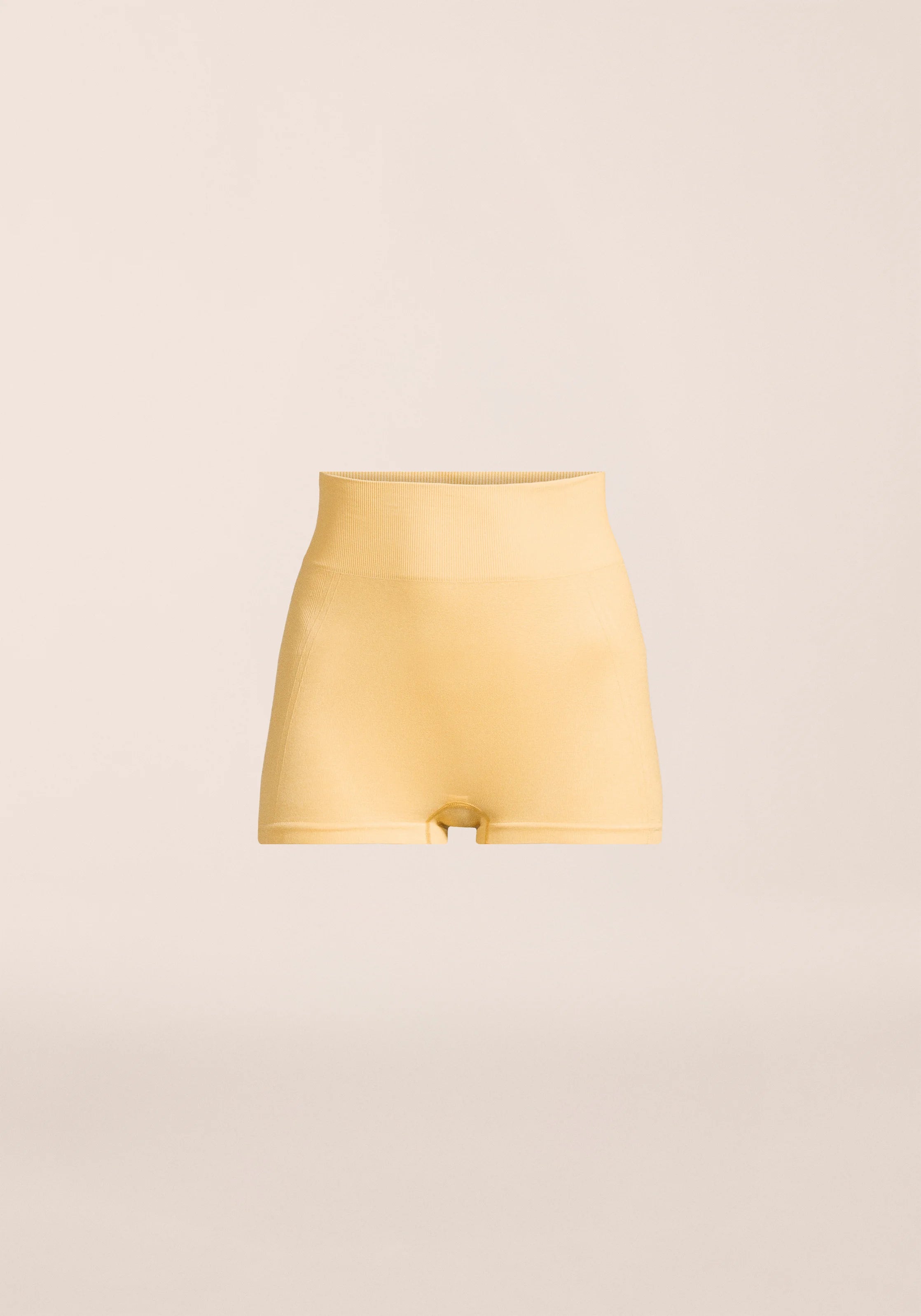 Casall Shiny Seamless Rib Hotpants giallo soul yoga
