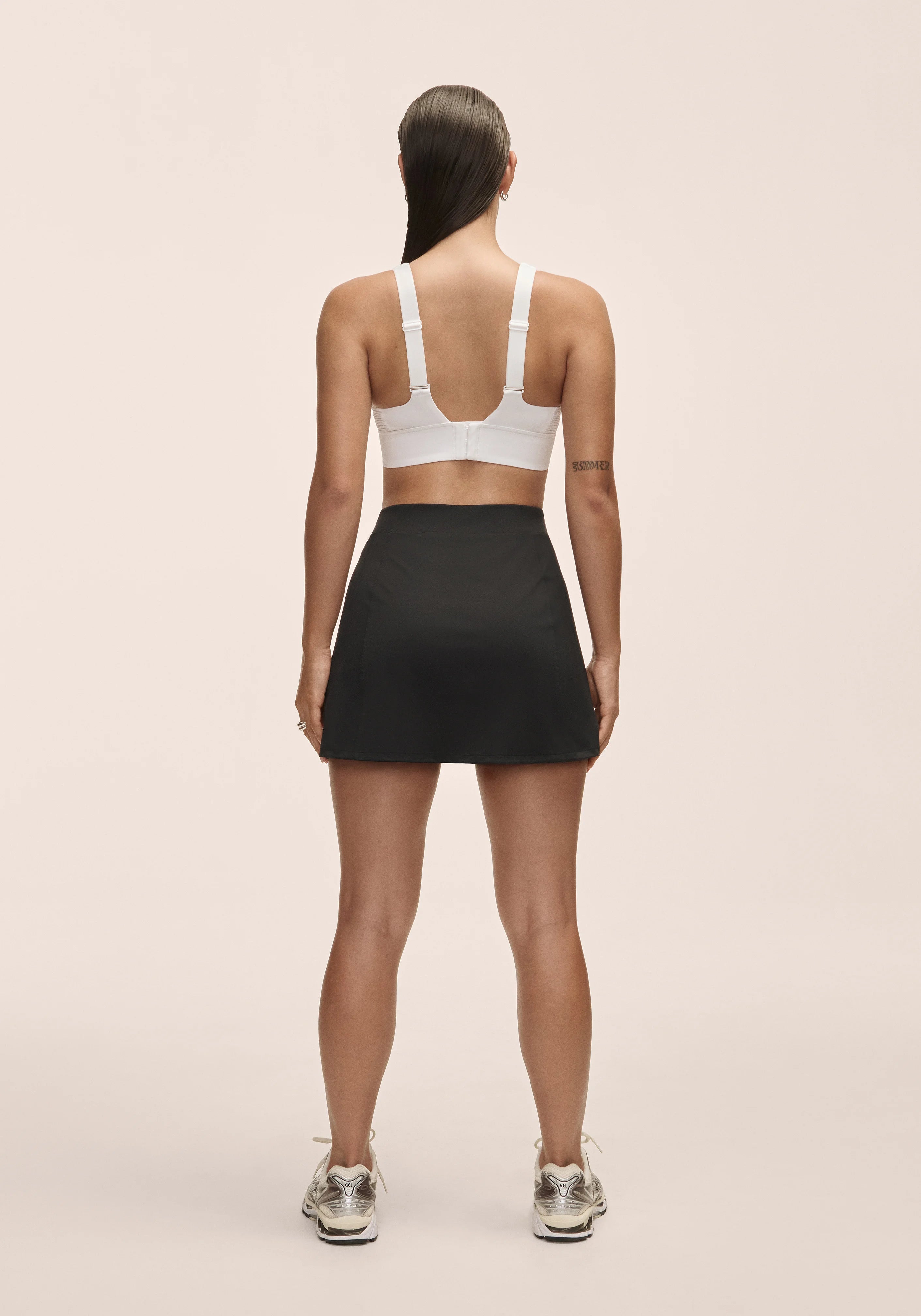 Casall Court Slit Skirt gonna tennis nera elasticizzata