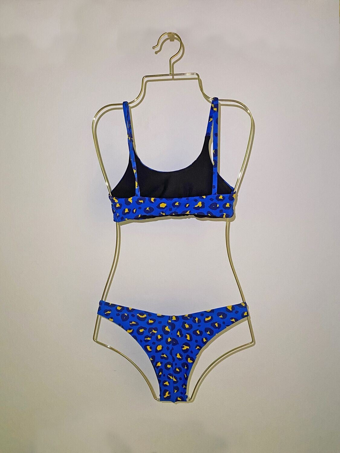 VB leopardato blu bikini supplex traspirante