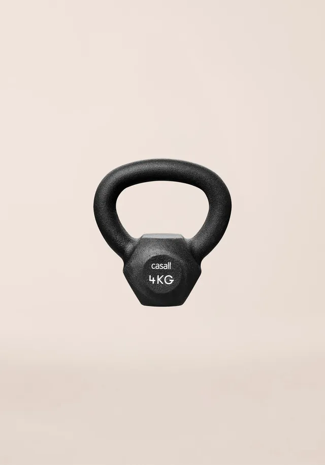 Casall Classic Kettlebell 4 kg nera in ferro