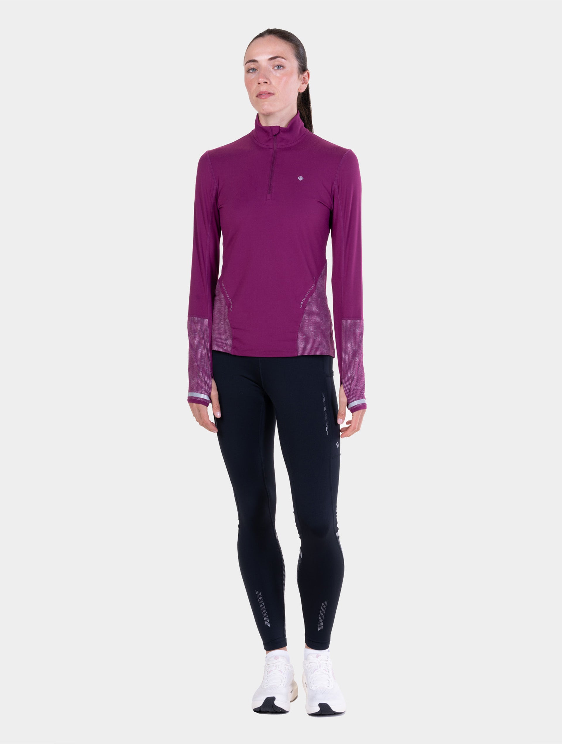 Ronhill Tech Reflect maglia running Blackcurrant manica lunga