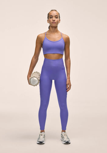 Casall Sleek Strappy reggiseno sportivo viola supporto medio