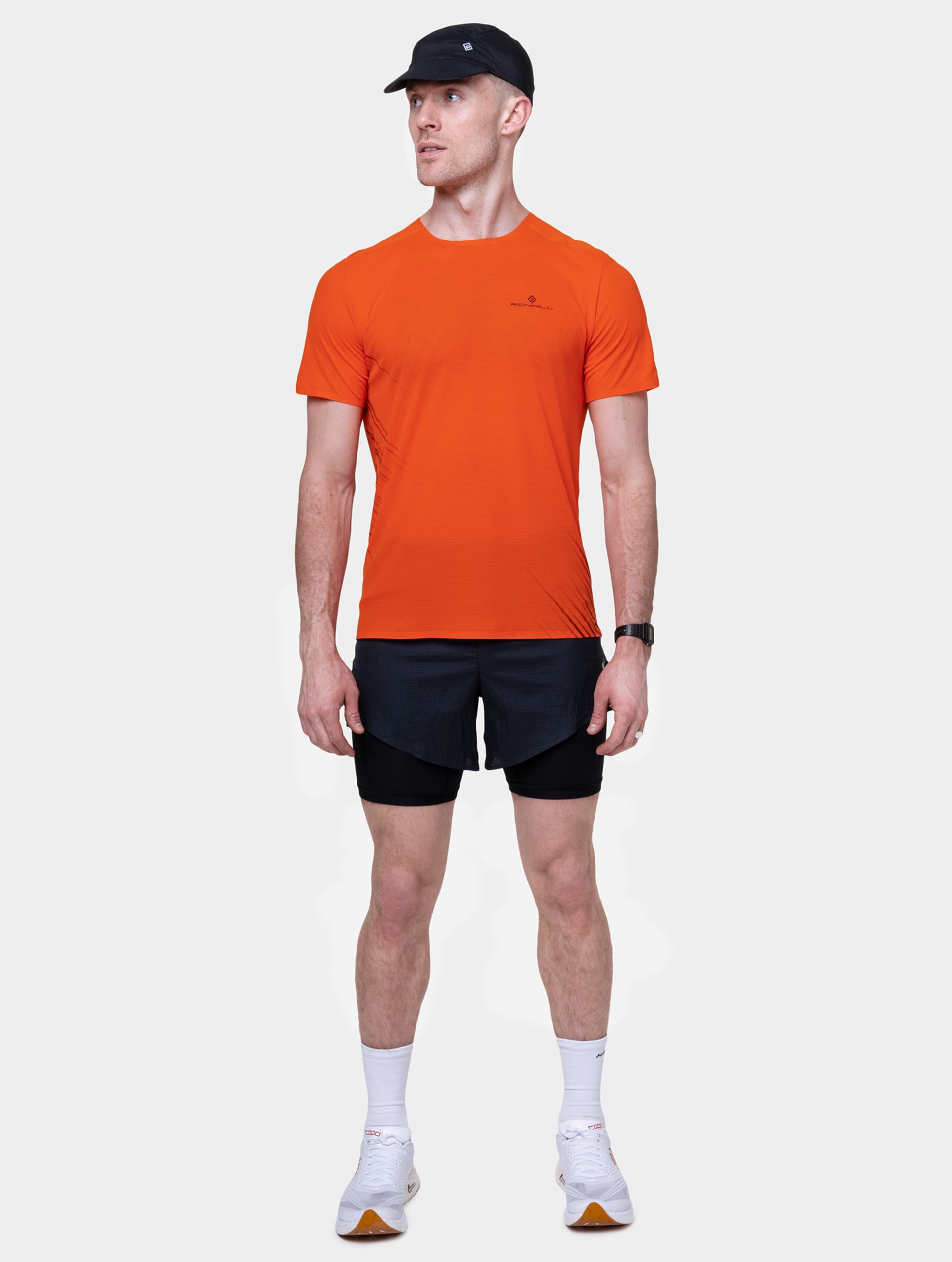 Ronhill Tech Race T-Shirt Running Rossa Uomo