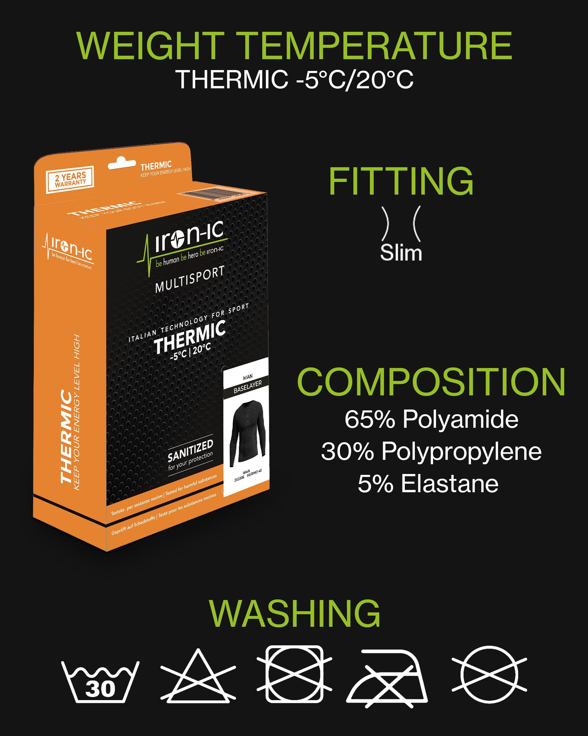 IRON-IC Thermic 201663 T-Shirt Uomo XXL Traspirante