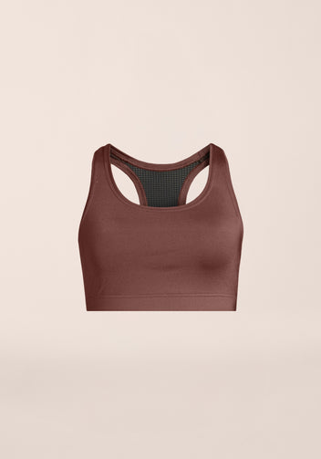 Casall Iconic reggiseno sportivo marrone sostegno alto