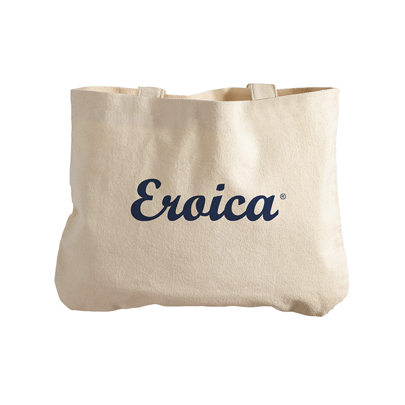 L'Eroica Set Shopping Blu Shopper in Cotone