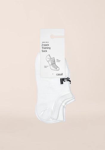 Casall Training Sock calzini bianchi 2 paia traspiranti
