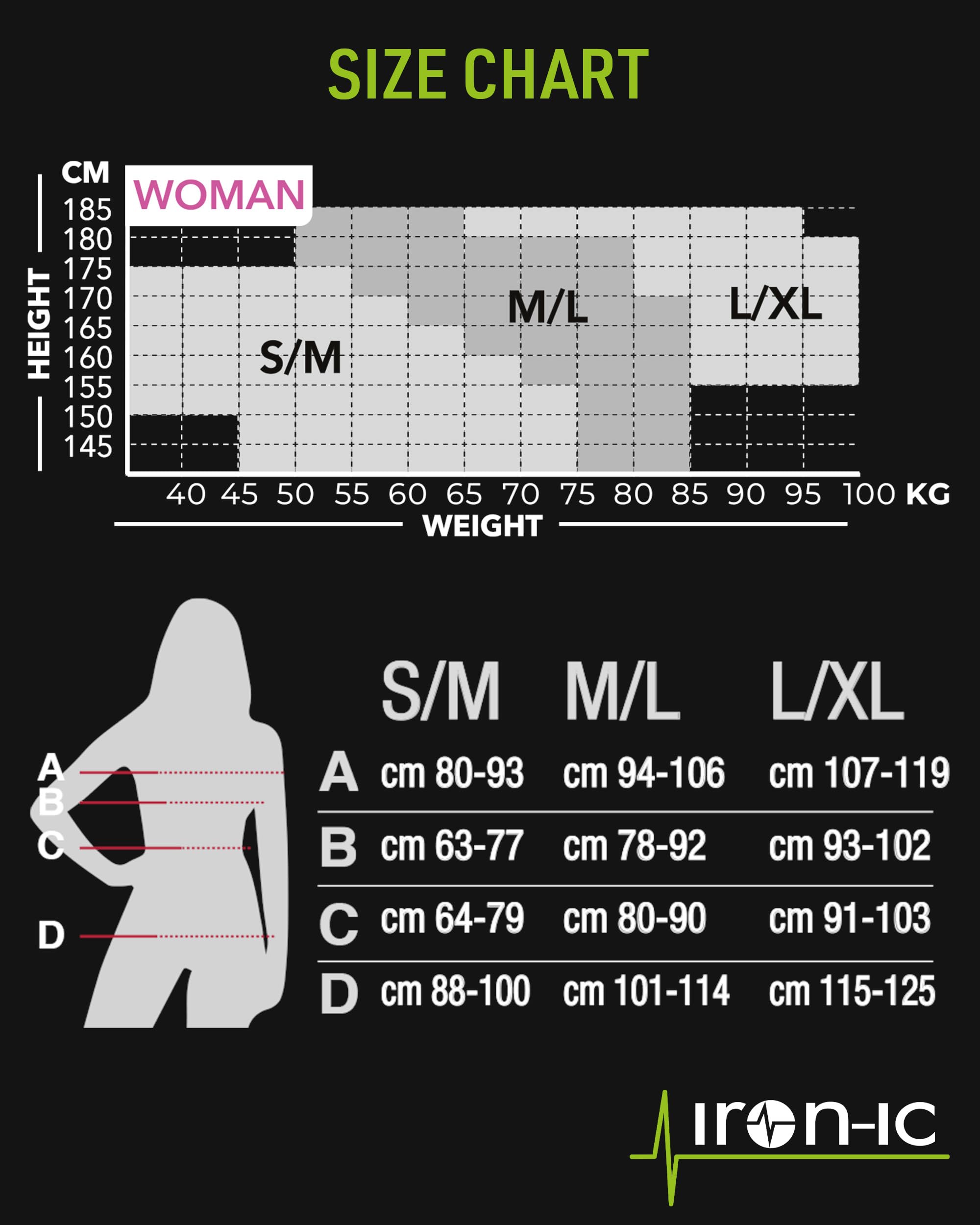 IRON-IC Merino 40 213005 maglia termica donna S-M leggera