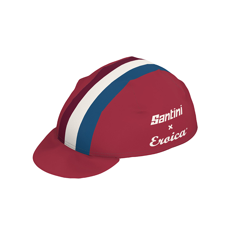 L'Eroica Timo Cappellino Ciclismo Bordeaux Cotone