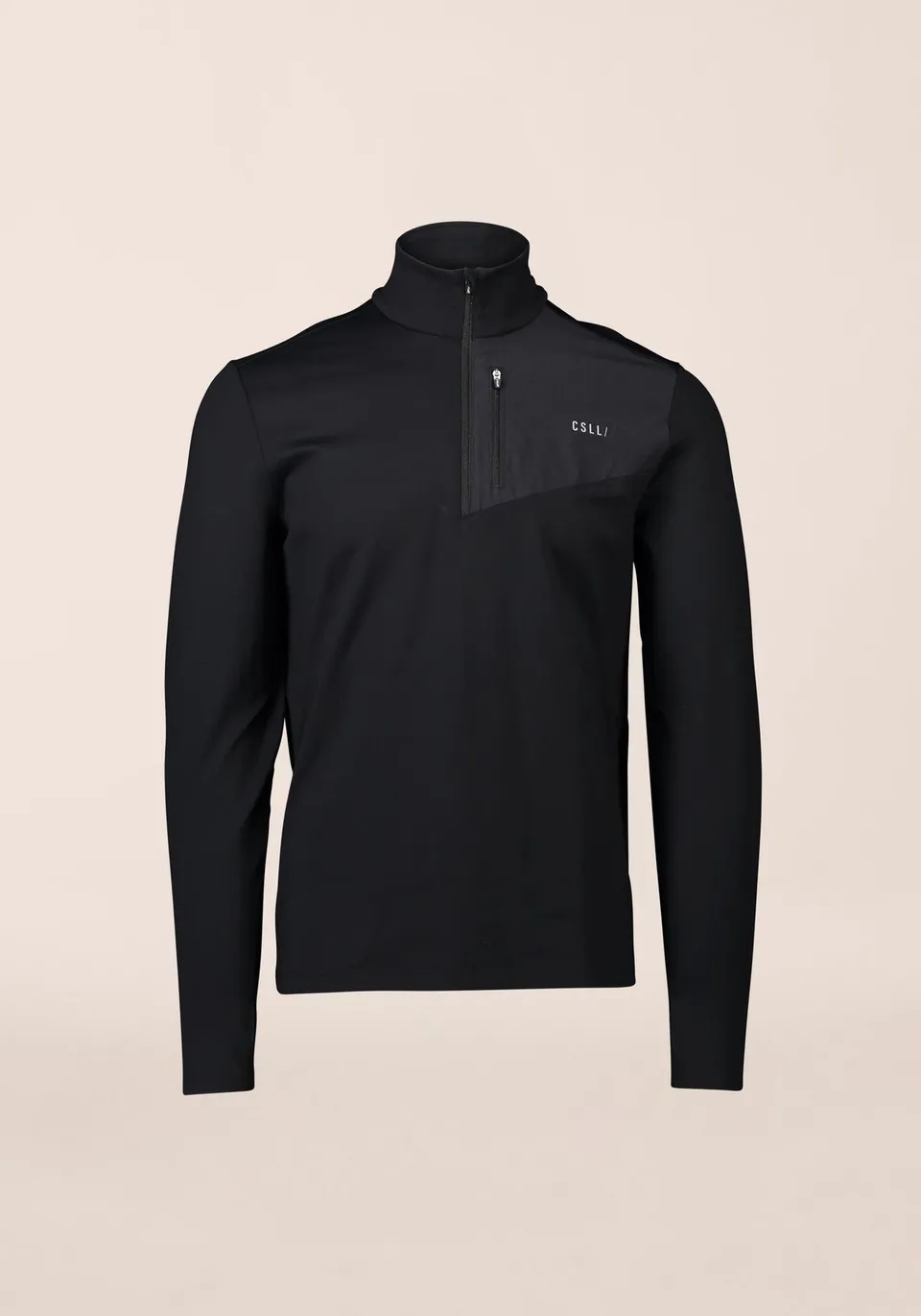 Casall M Midlayer Half Zip maglia Nera mezza zip