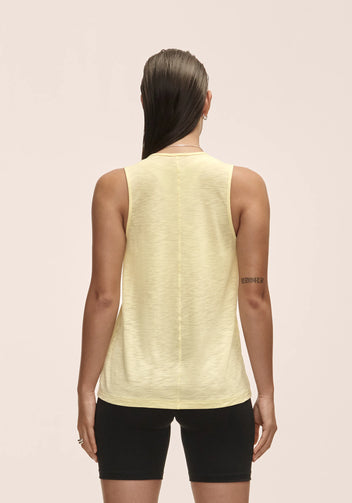 Casall Soft Texture canotta Yellow Steam in lyocell