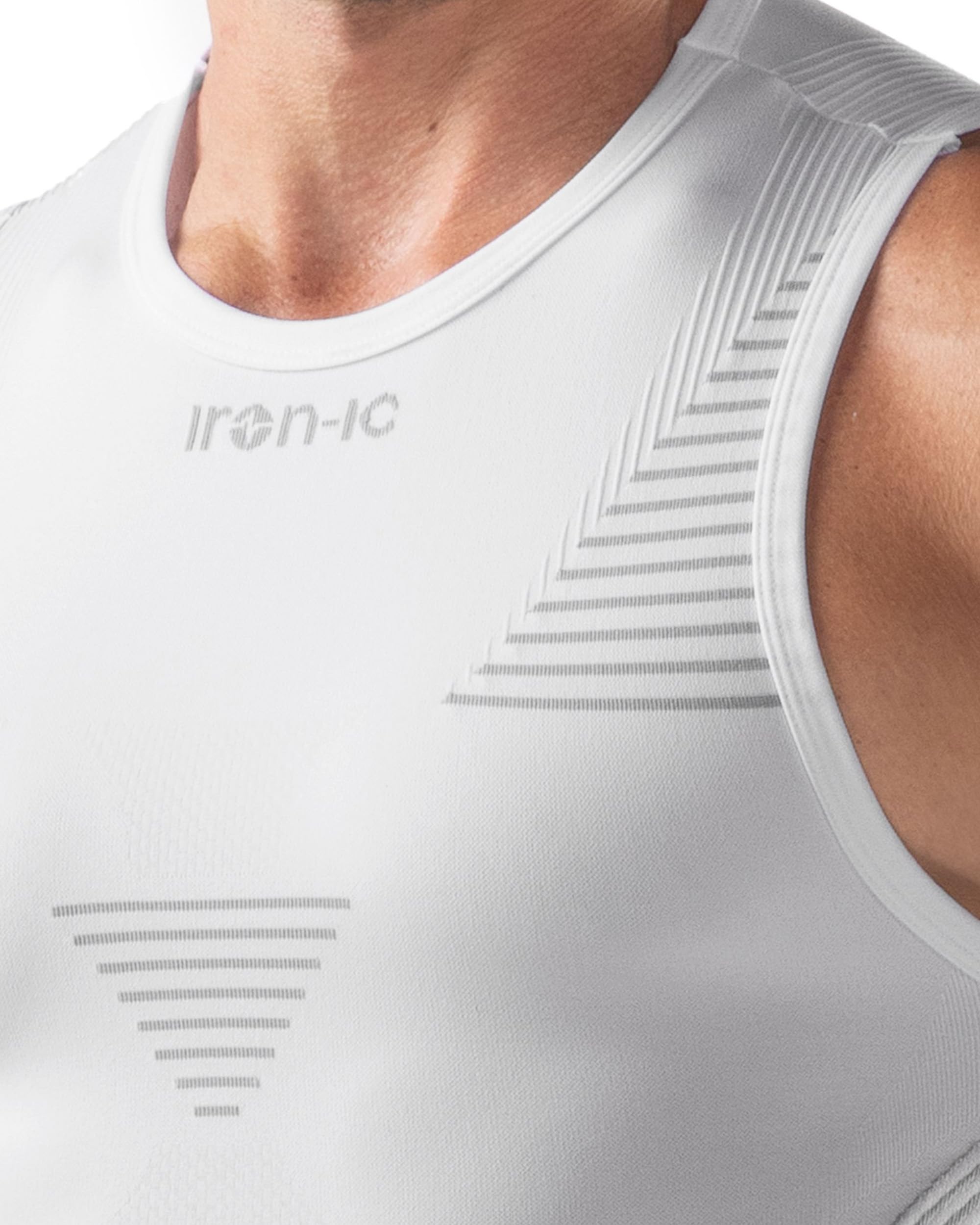 Iron-Ic Light 202005 canotta uomo bianca S-M ultraleggera