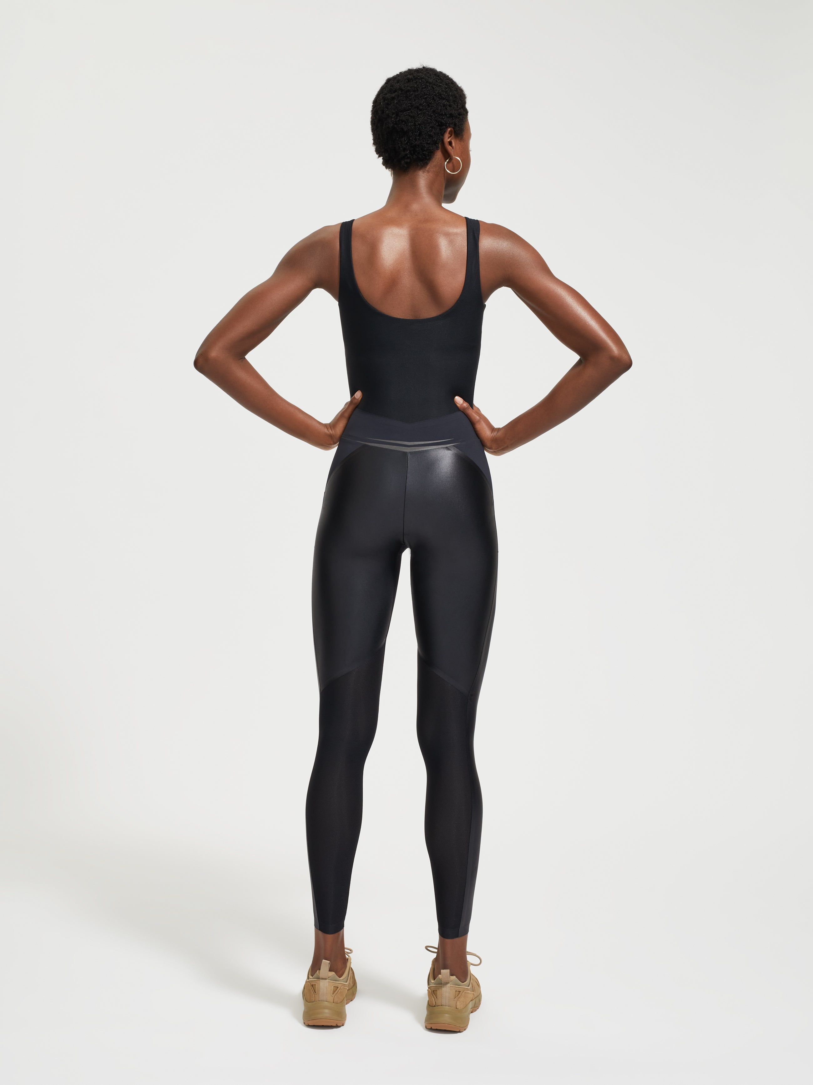 Lucas Hugh Stealth tuta intera sportiva nera compressiva