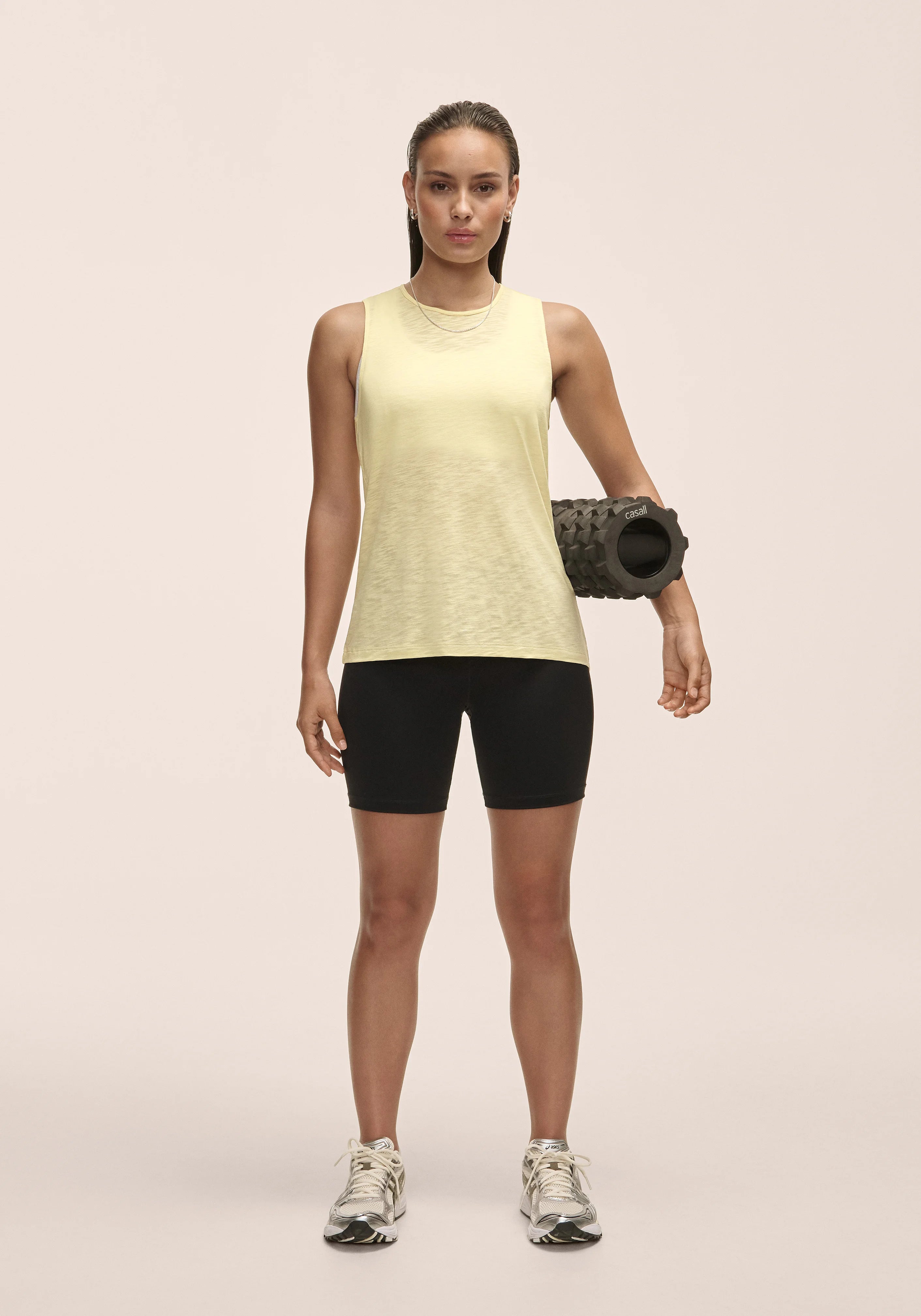 Casall Soft Texture canotta Yellow Steam in lyocell