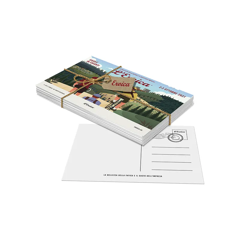 L'Eroica set cartoline 2021 illustrazioni storiche