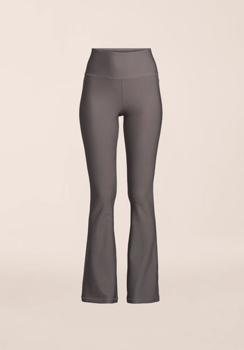 Casall Flare High Waist pantaloni gym grigio scuro shaping