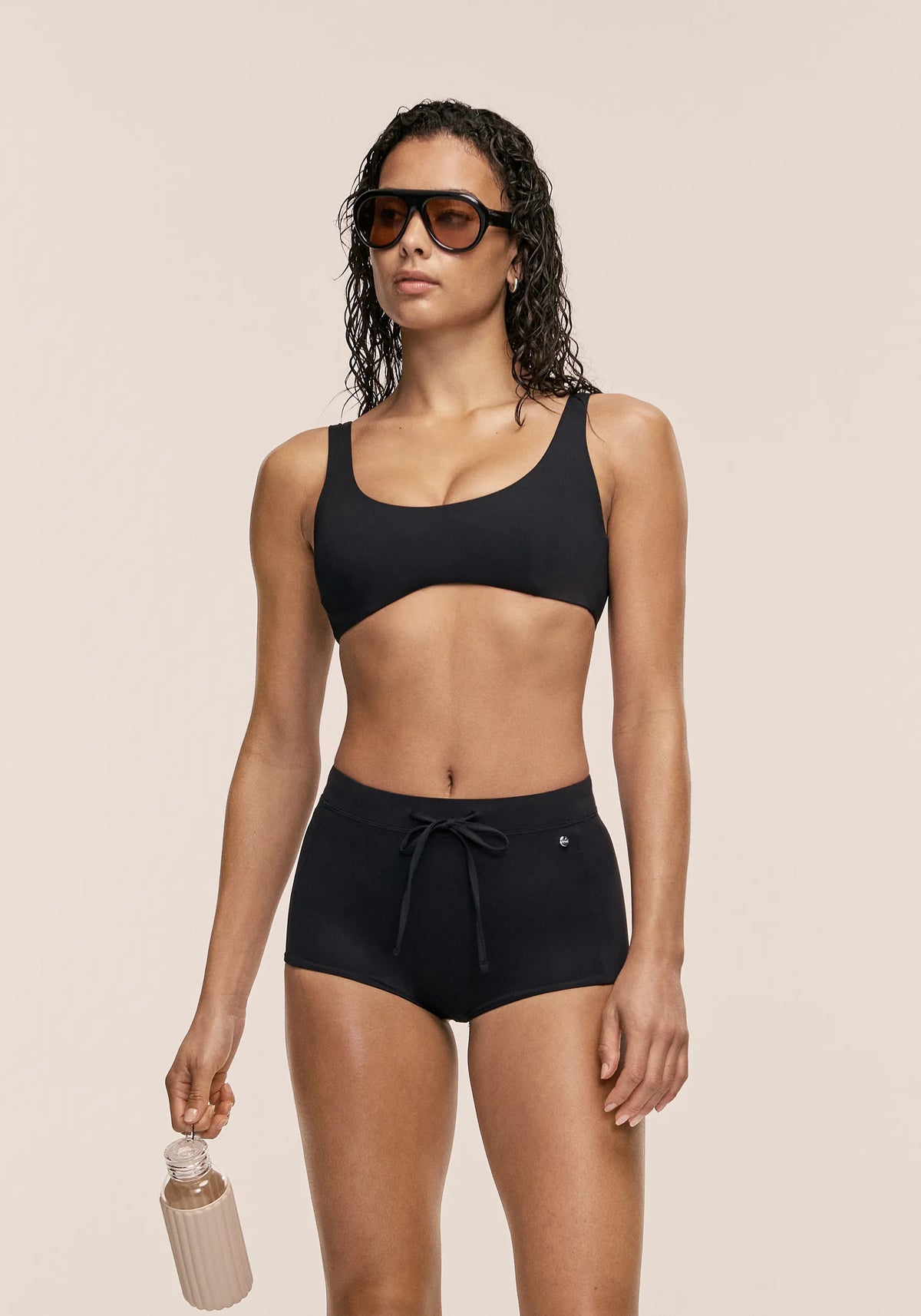 Casall Vibrant U-shape top bikini nero