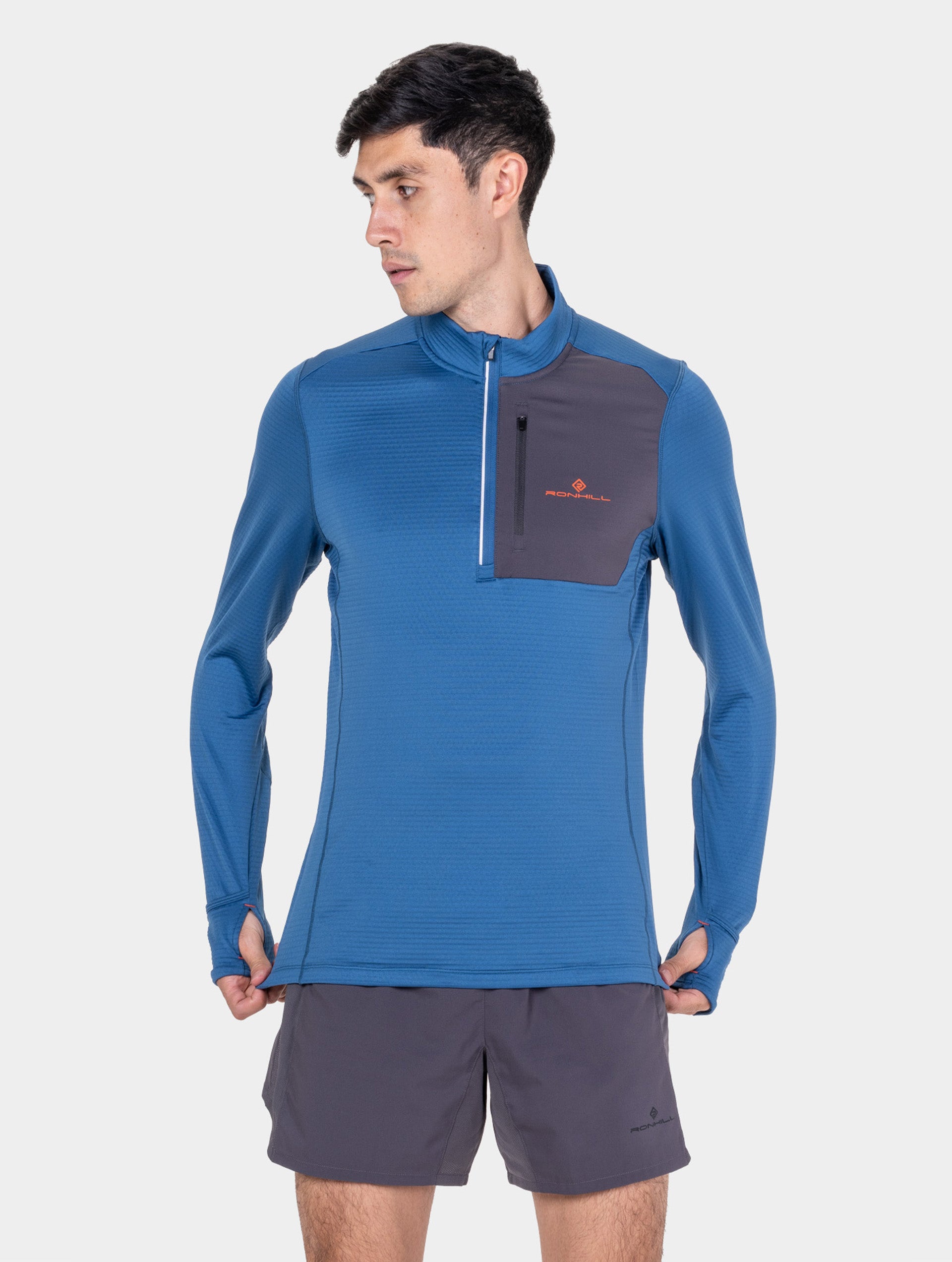 Ronhill Tech Winter 1/2 Zip maglia termica espresso