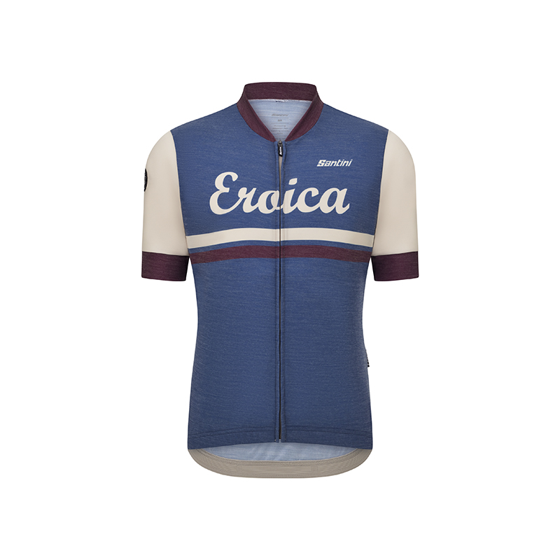 L'Eroica Iris Maglia Ciclismo Maniche Corte Lana