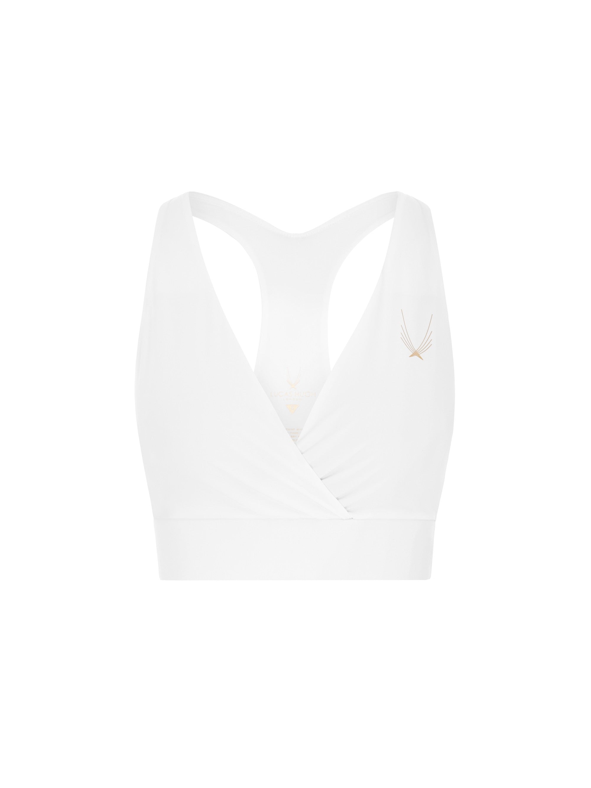 Lucas Hugh Aircut reggiseno sportivo bianco morbido