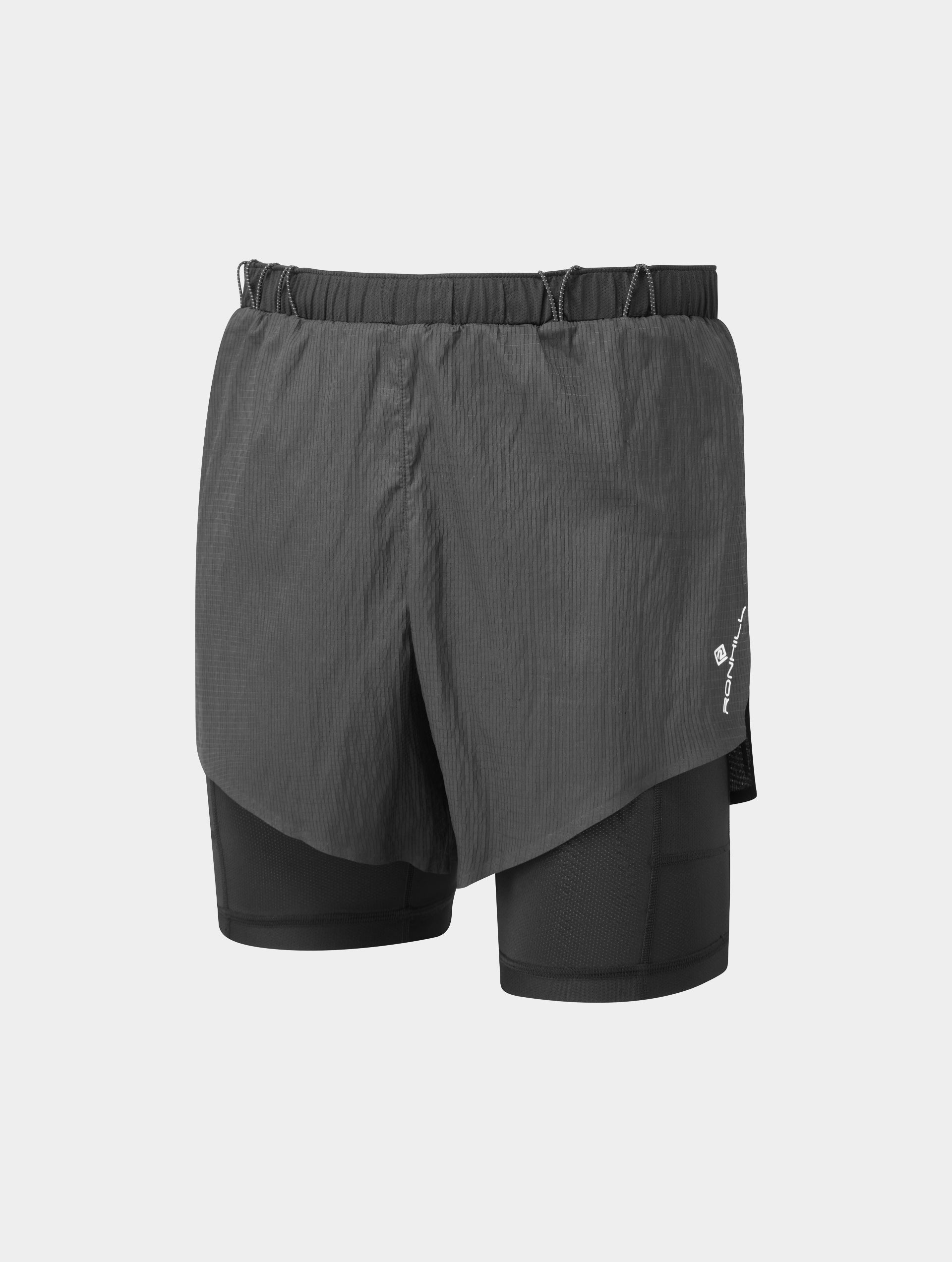 Ronhill Tech Race Twin Short pantaloncini gara neri