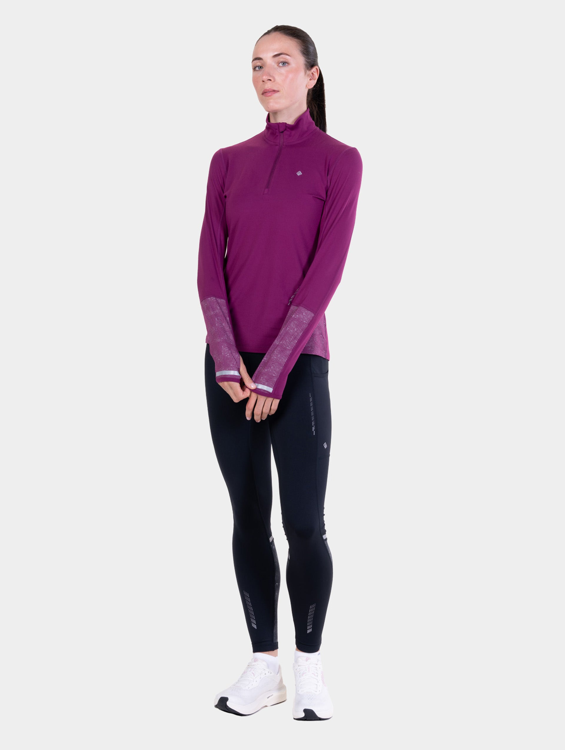 Ronhill Tech Reflect maglia running Blackcurrant manica lunga
