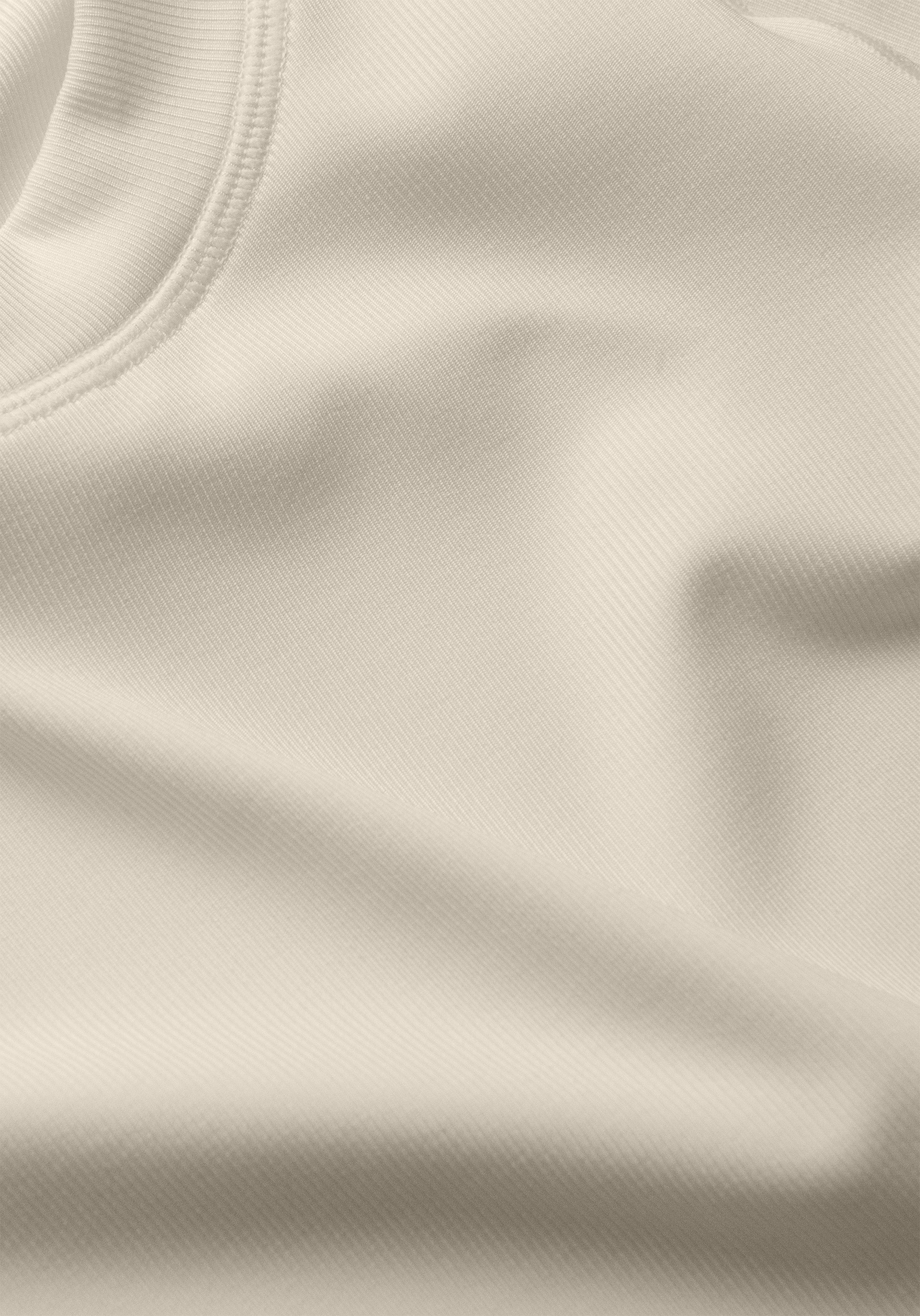 Casall Defined Rib t-shirt crema coste elasticizzata