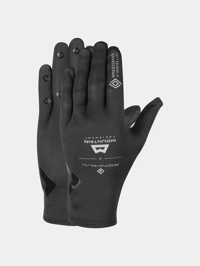 Ronhill Gore-Tex Windstopper guanti running neri antivento