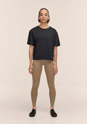 Casall Laser Mesh Tee maglia nera traspirante