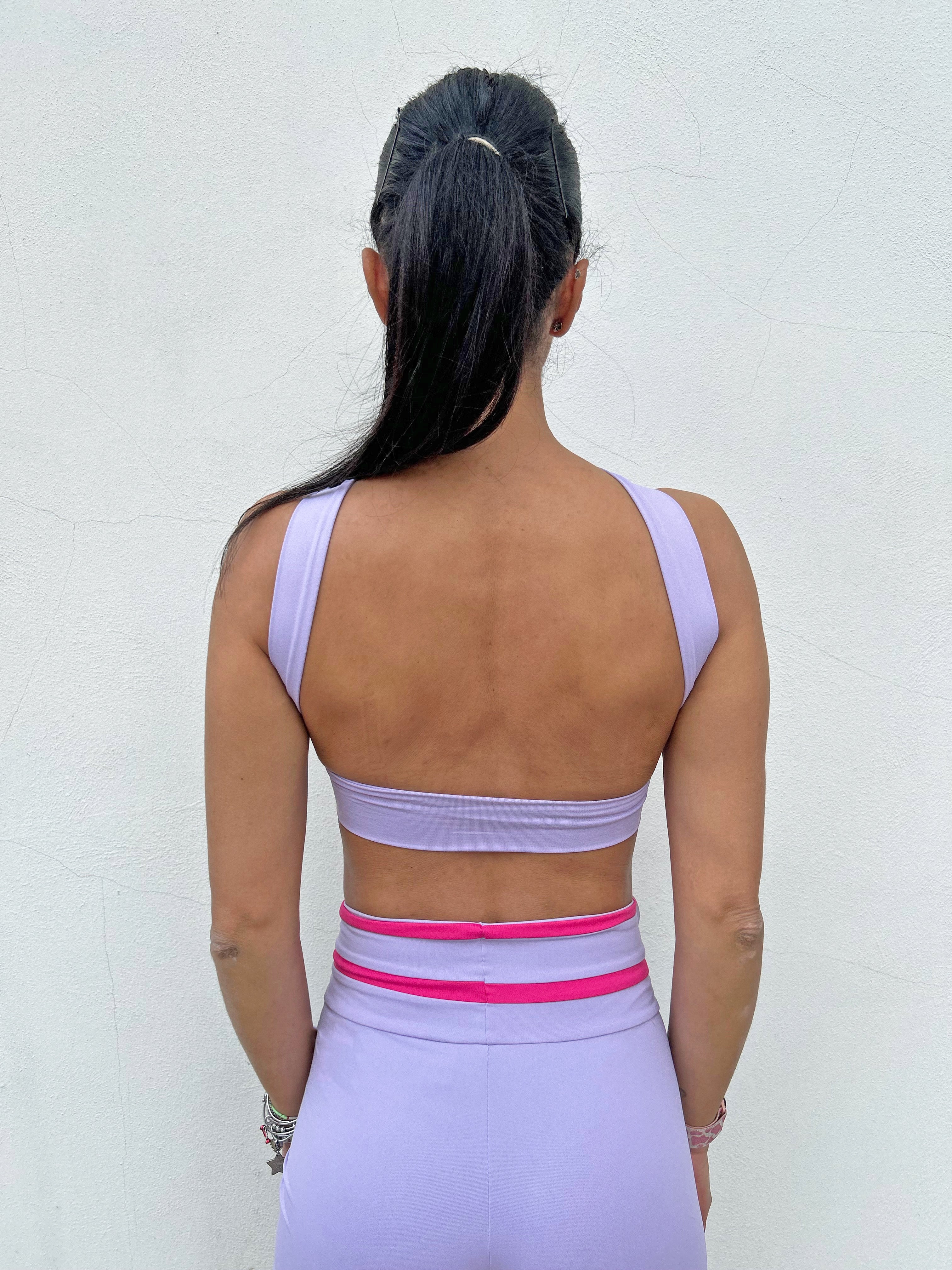 VB lillà 3 in 1 top sportivo opaco traspirante