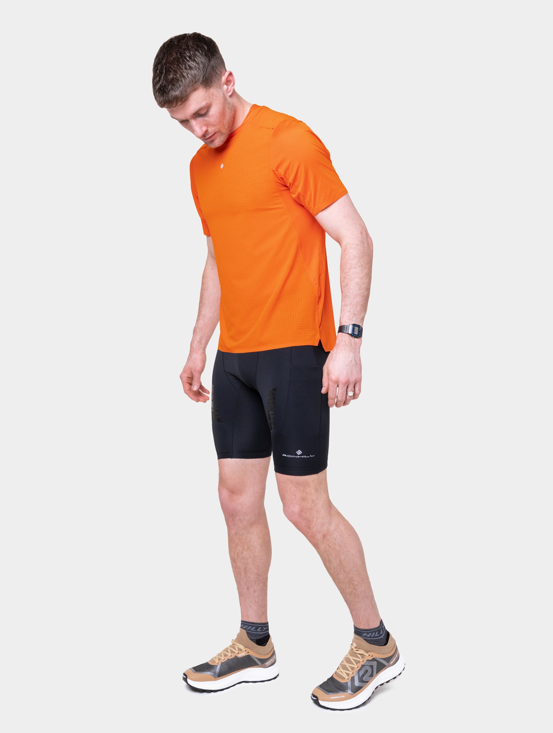Ronhill Tech All-Terrain maglia running rossa uomo