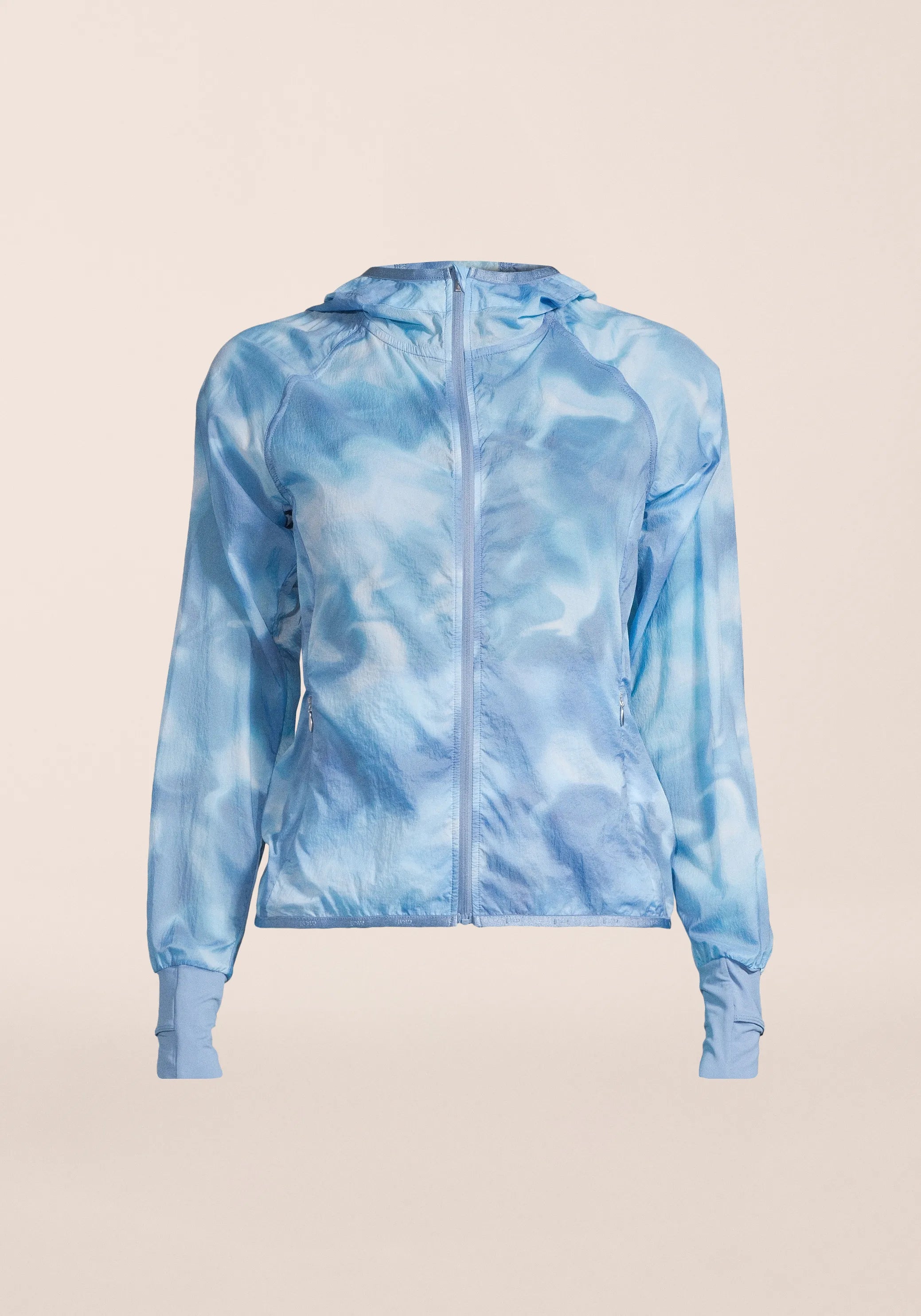 Casall Breeze Printed giacca running blu traspirante