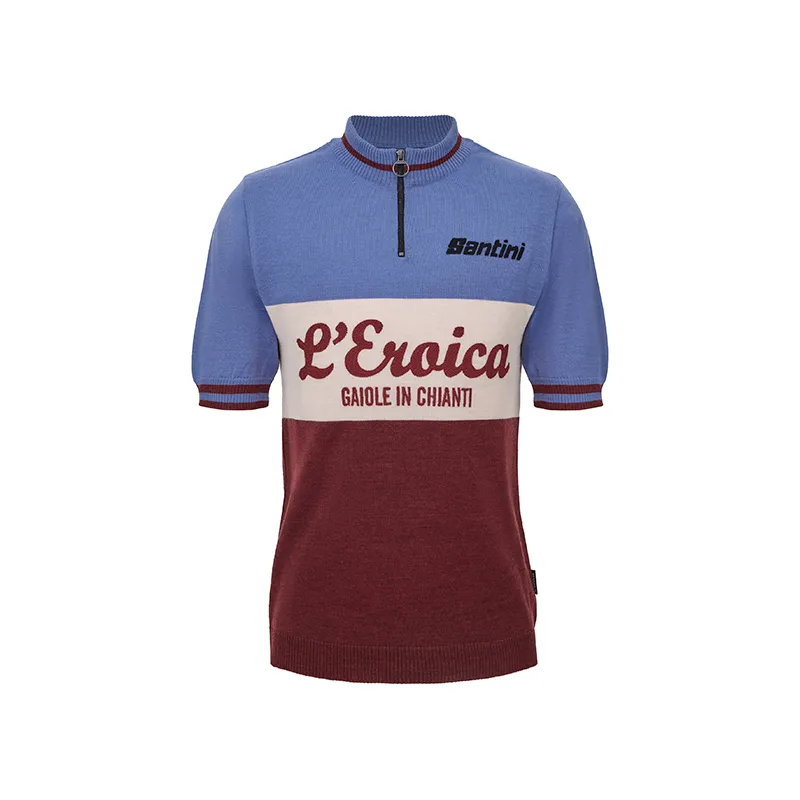 L'Eroica 28° Gaiole maglia lana ciclismo d'epoca