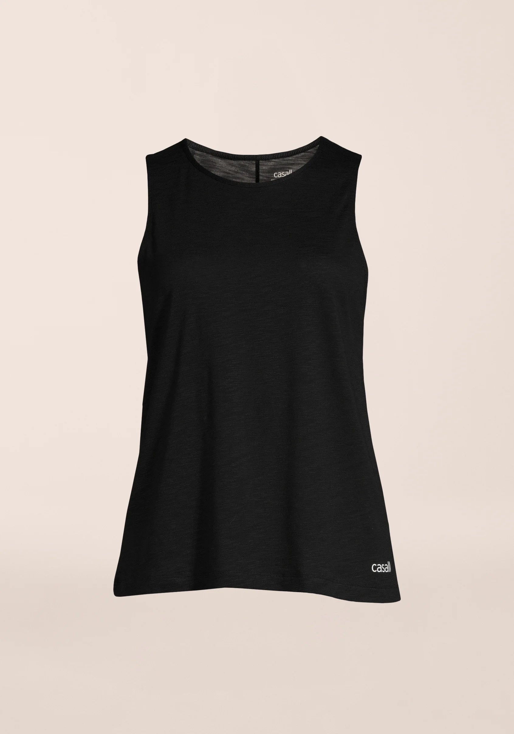 Casall Soft Texture Tank canotta nera Tencel yoga