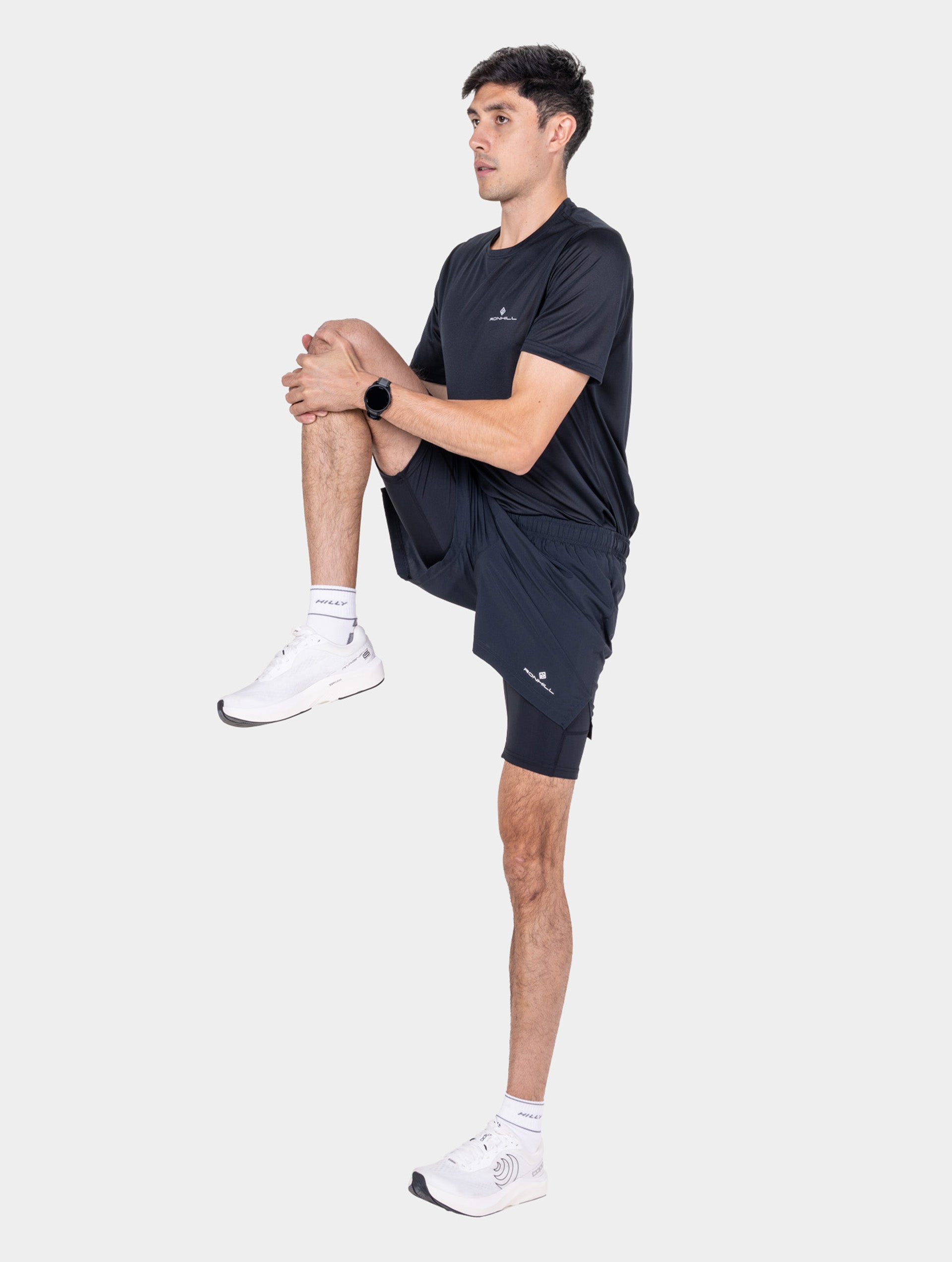 Ronhill Core Twin Short pantaloncini uomo Black