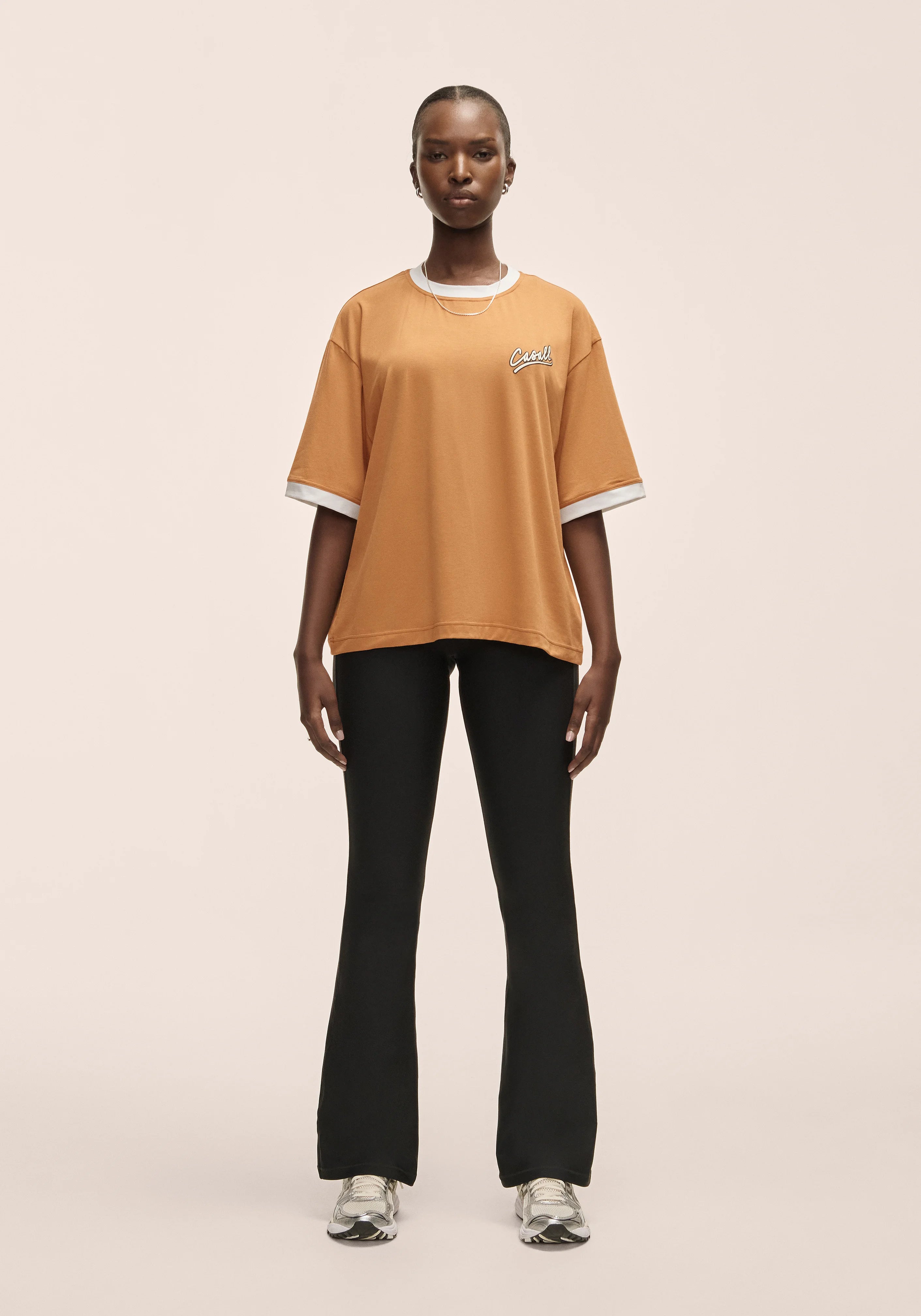 Casall Alma Oversized Tee maglietta gialla vestibilità oversize