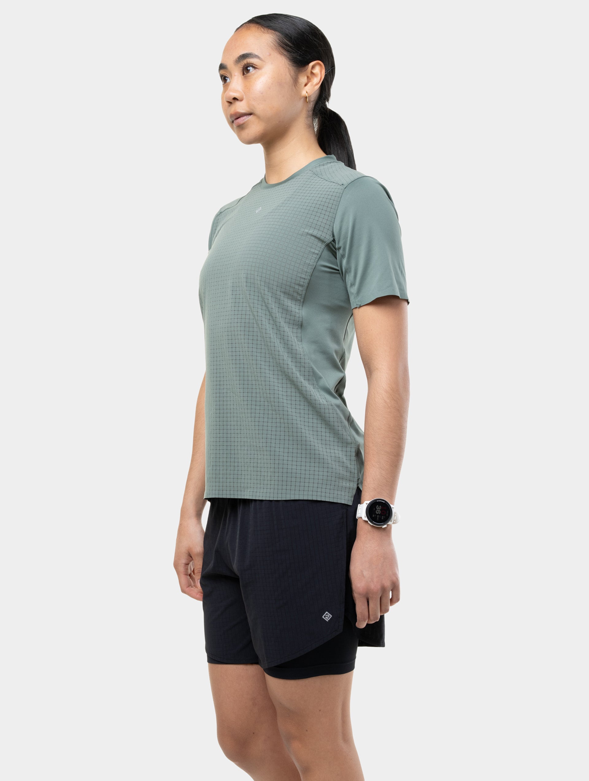 Ronhill Tech All-Terrain t-shirt trail donna verde traspirante