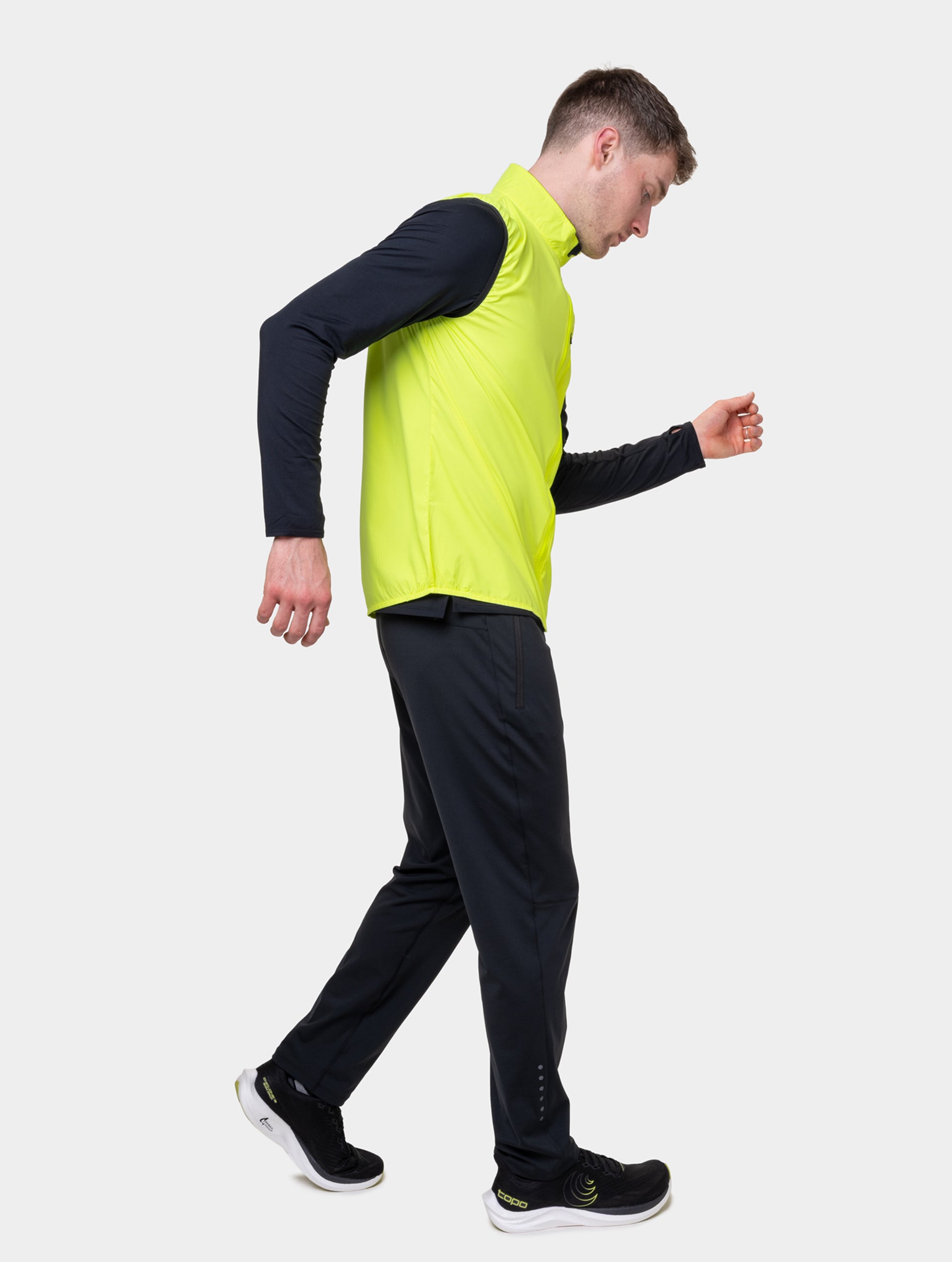 Ronhill Core Gilet running uomo nero/bianco traspirante