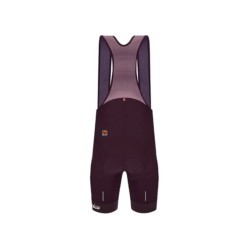 L'Eroica Vigna Pantaloncino Bici con Bretelle Vigneto