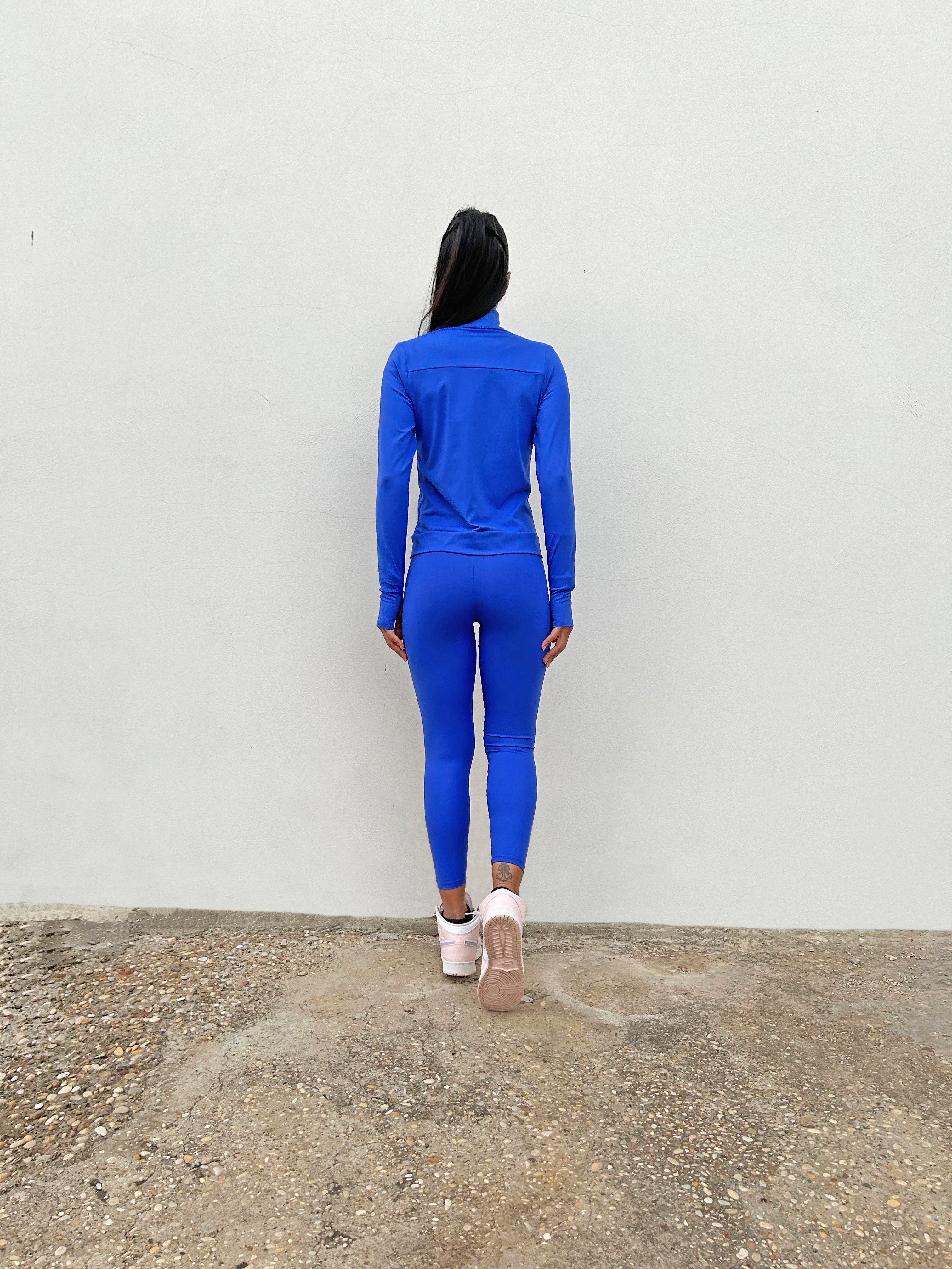 VB Bluette felpa sportiva collo alto con zip