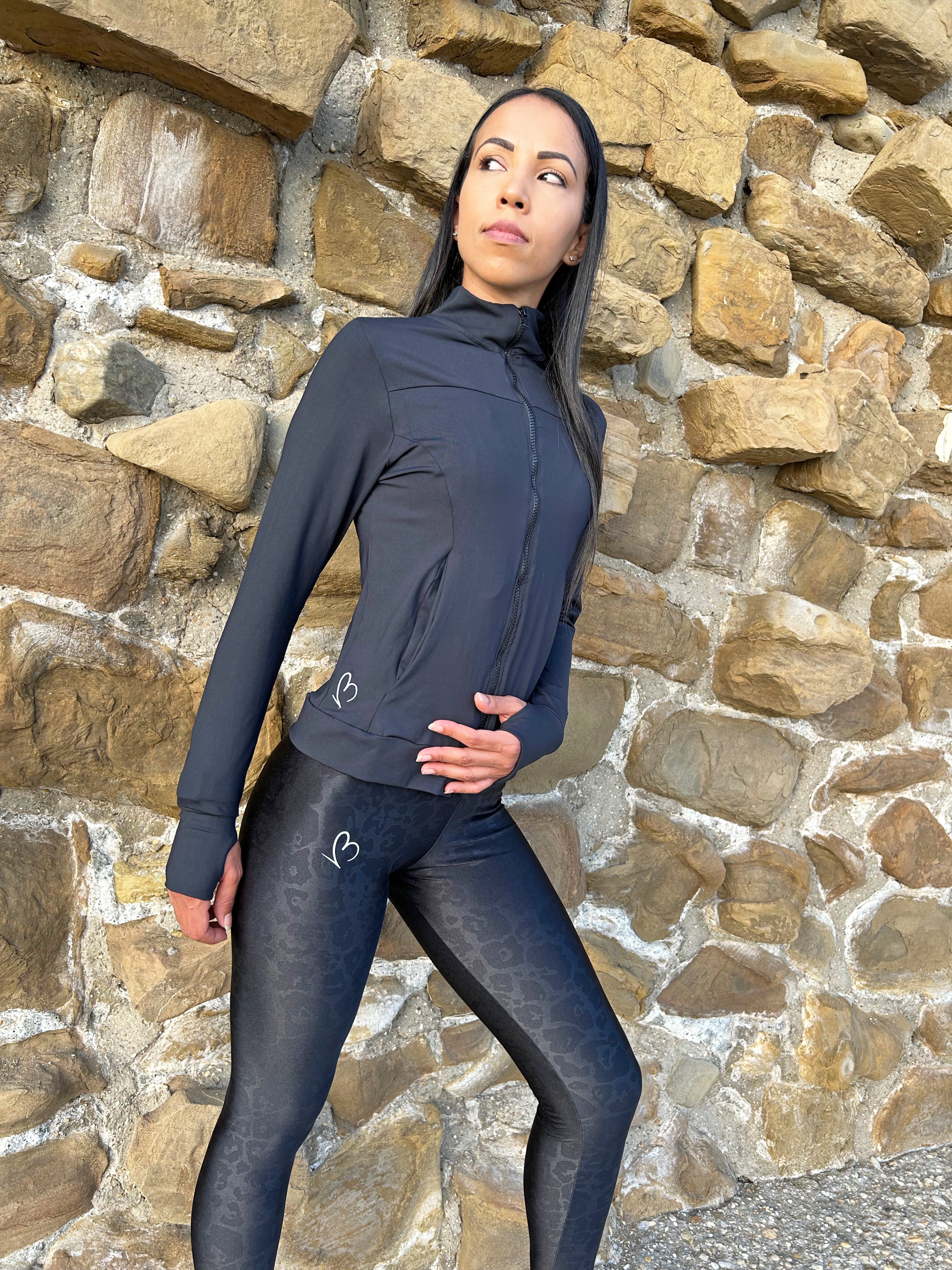 VB essential felpa zip collo alto traspirante