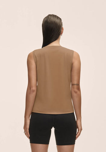 Casall Graphic Tank canotta light khaki running