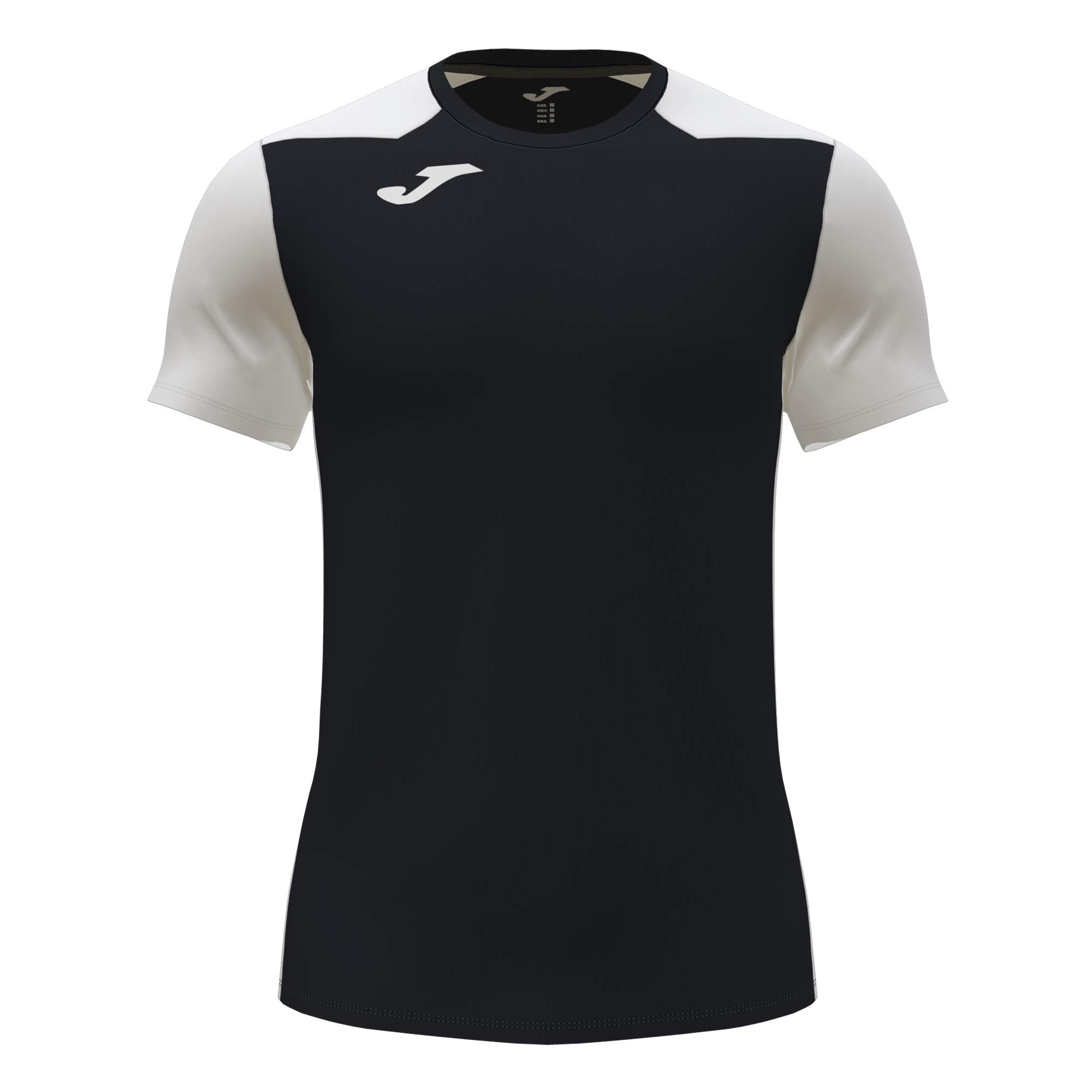Joma Record II Maglietta Uomo Nero Bianco Traspirante