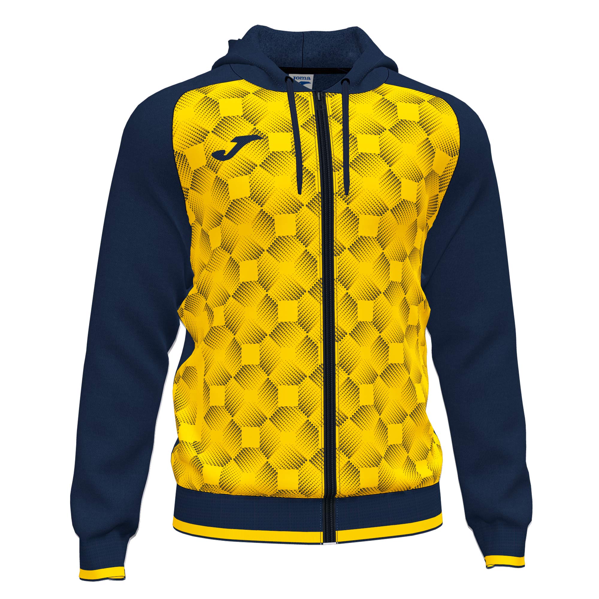 Joma Supernova III felpa uomo nero bianco con cappuccio