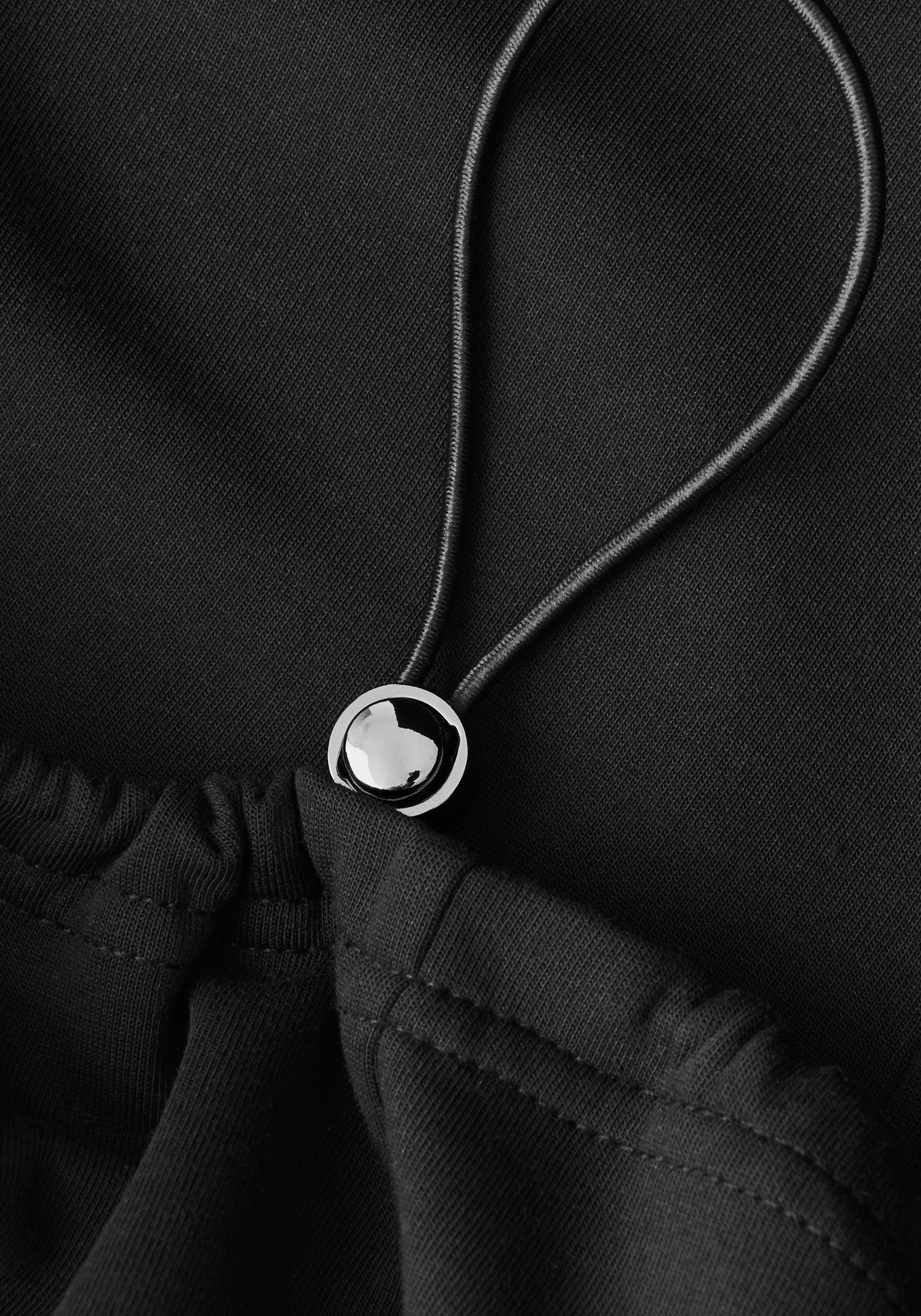 Casall Aria Full Zip felpa Black collo alto
