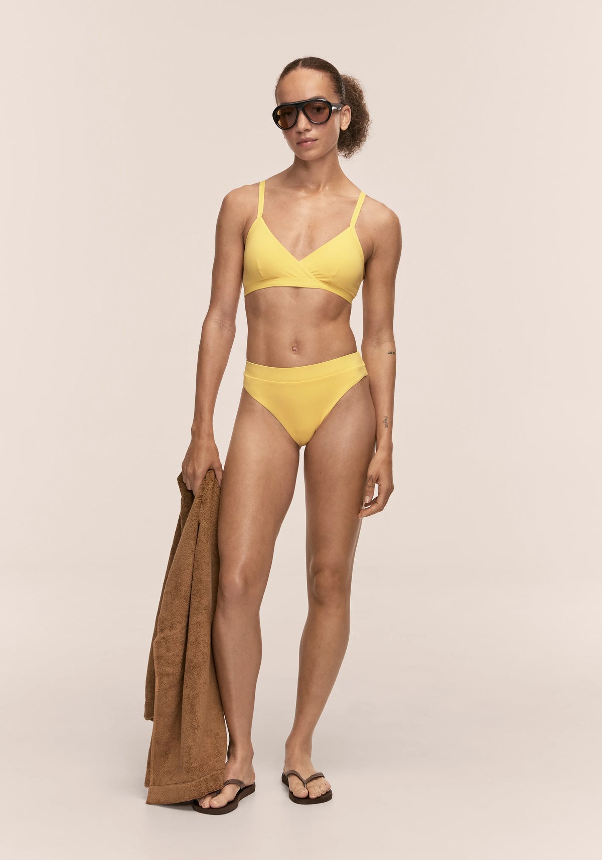 Casall High Waist Bikini Brief slip Sunflower vita alta